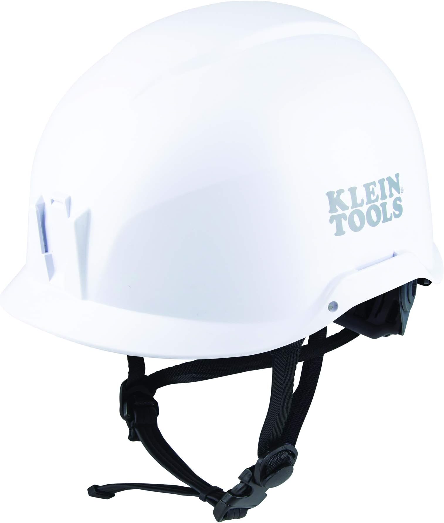 Klein Tools 60145 Safety Helmet, Non-Vented, Chin Strap, Tested to Tough Indu...