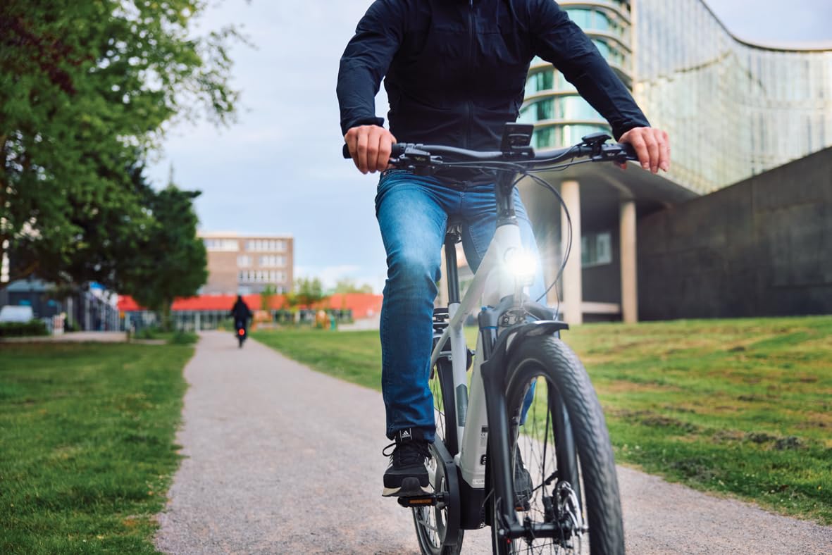 TRELOCK LS 940-HB Lighthammer 150 Lux E-Bike 12V Fahrradlicht – Inklusive Fernlicht-Schalter und Lenkerhalterung – StVZO zugelassen