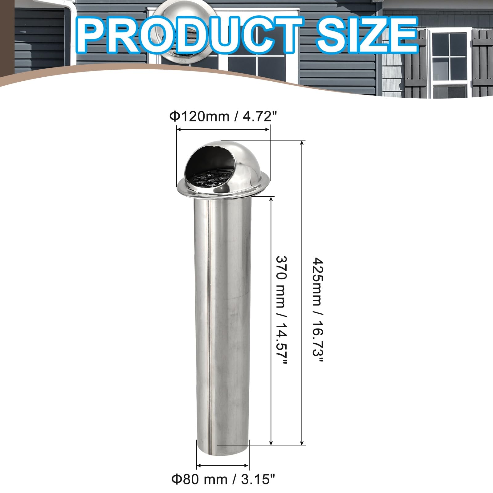 PATIKIL 3" Round Soffit Air Vents - Image 2