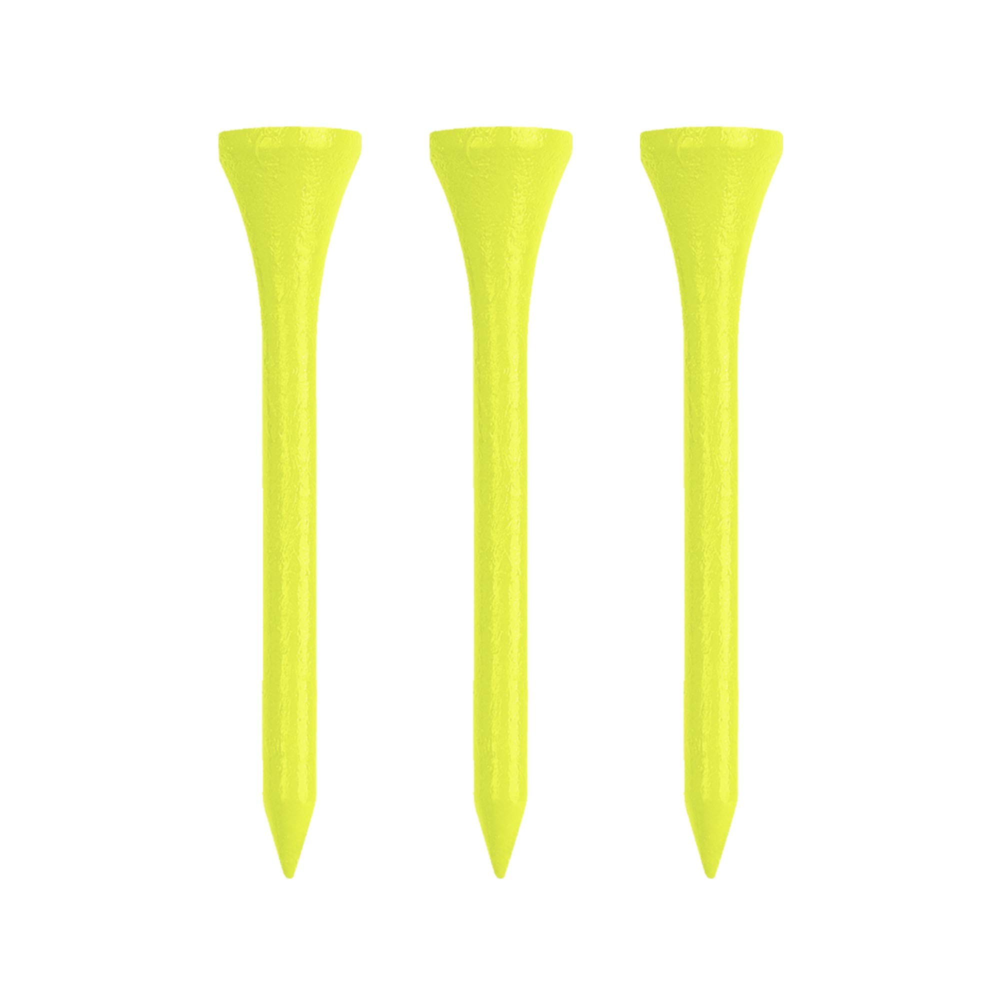 Izzo Wood Golf Tees, Neon Yellow, 1.75" (200 Tees)