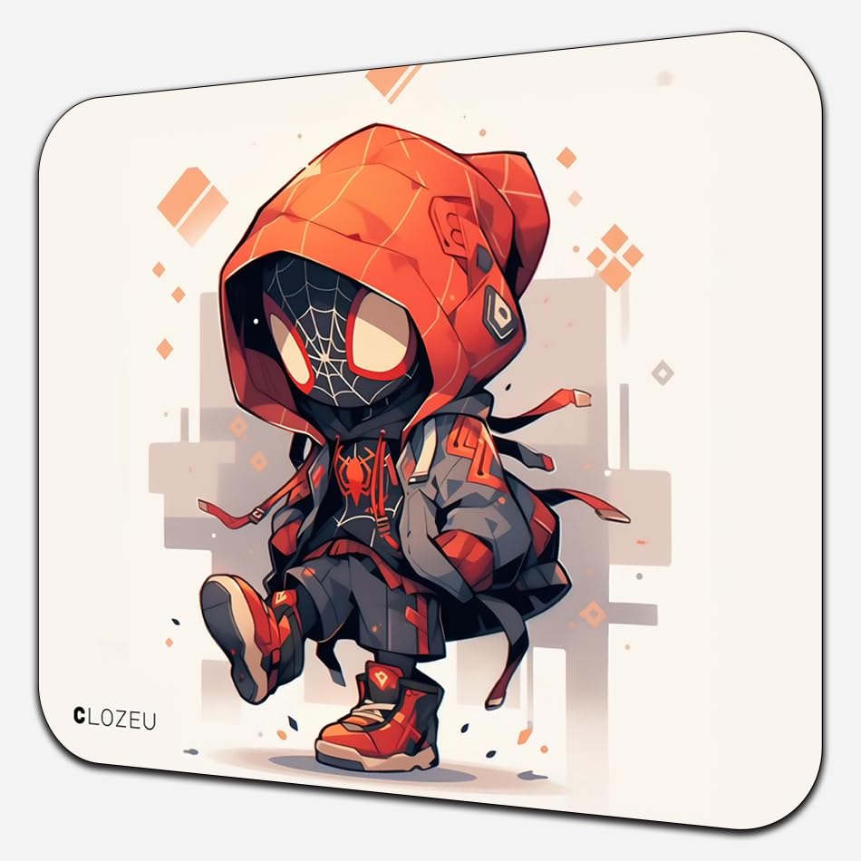 rubber mouse pad office and gaming mouse pad, non-slip rubber base, waterproof surface, premium-textured, compatible with laser and optical mice (multicolor) (spidi)