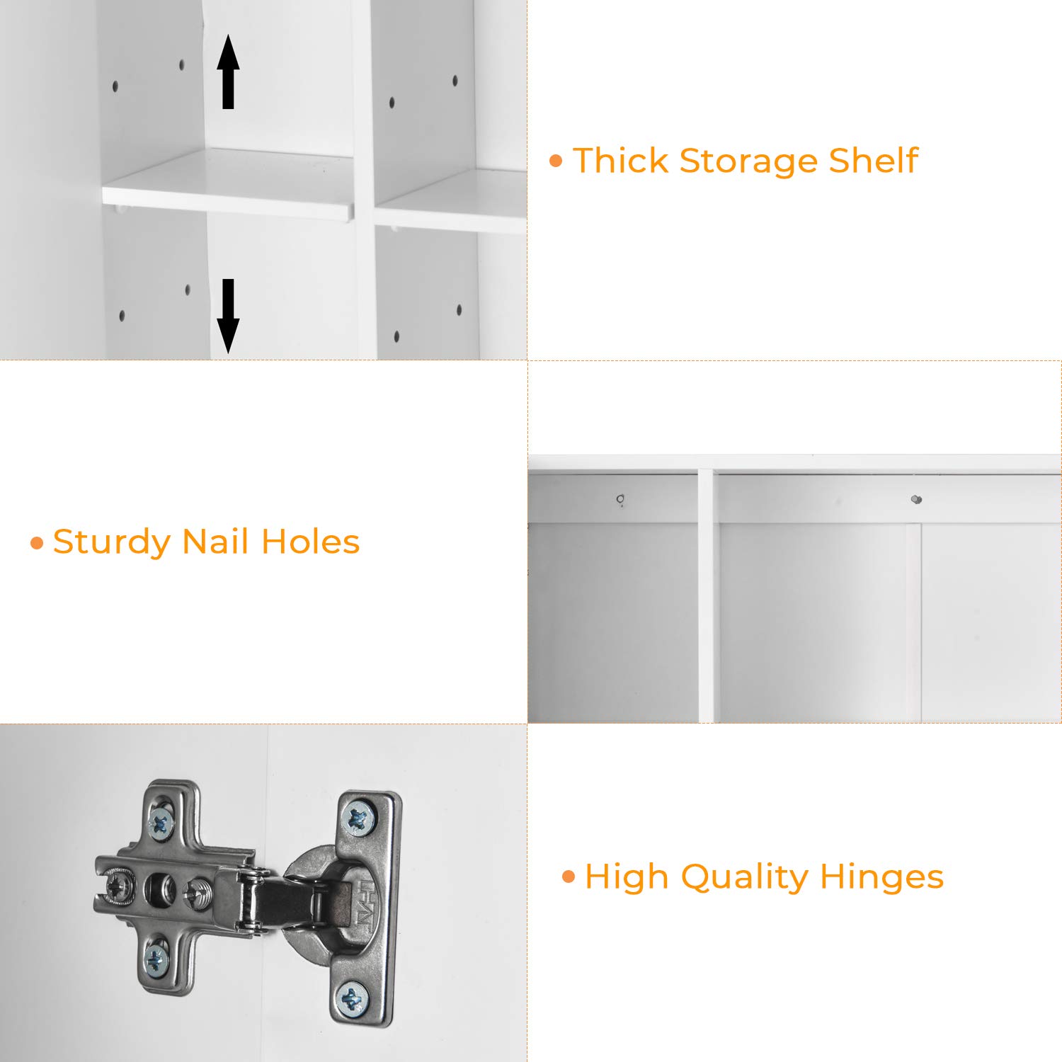 Armoire toilette miroir avec éclairage LED et Prise 70×15×60cm meuble 3 Portes armoires de Salle de Bain,3 Niveaux Étagères à Hauteur Réglable,Grand espace de rangement,Blanc