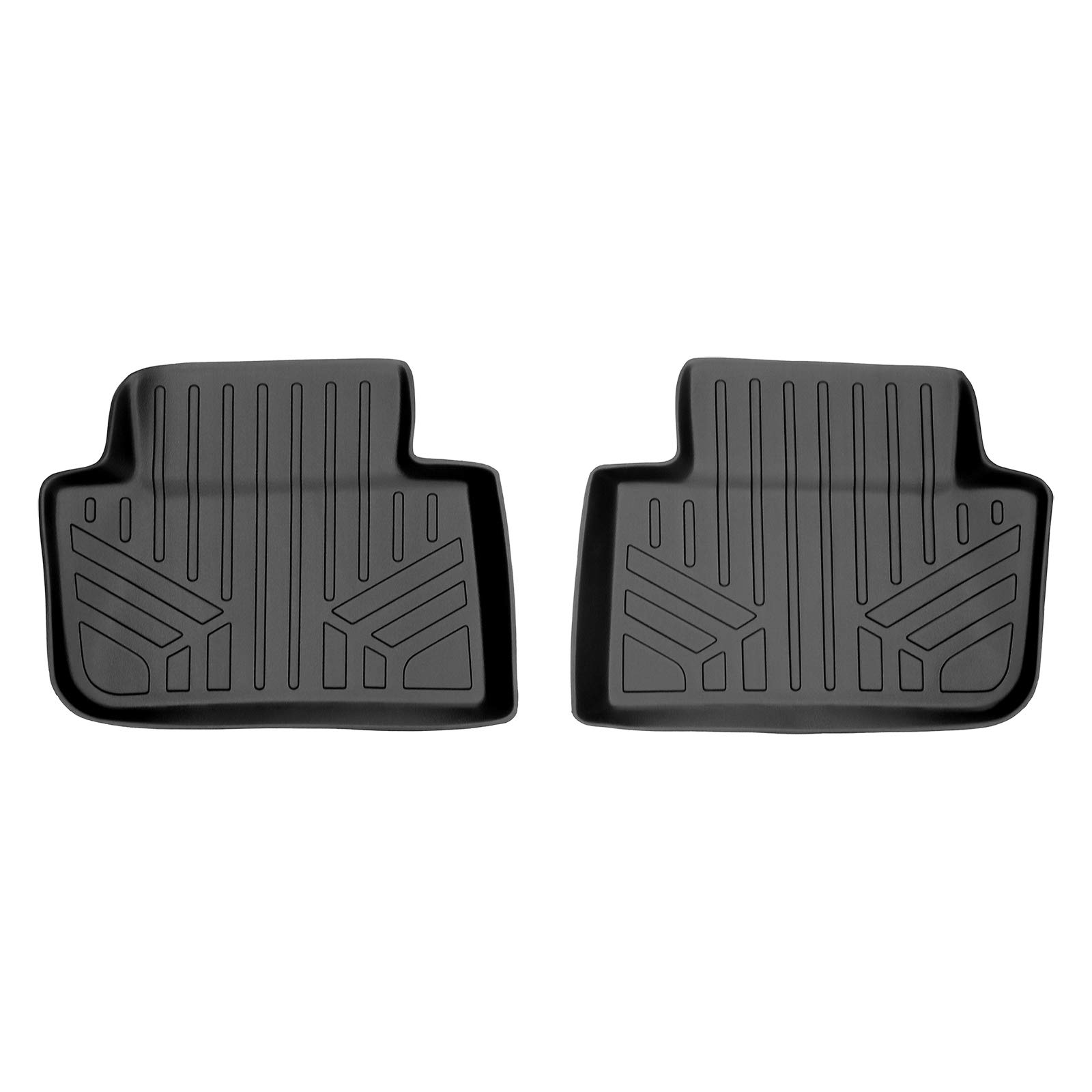 SMARTLINER Custom Fit Floor Mats 2nd Row Liner for 2014-2025 Porsche Macan