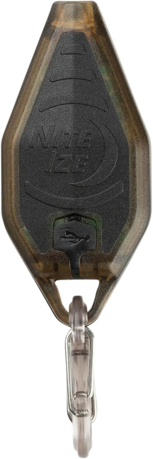 Nite Ize Radiant Rechargeable Microlight - Rechargeable Keychain Flashlight with LED Light - Microlight for Travel, Camping, Car Key Keychain & House Key Keychain - 12 Lumen Light (Pack of 2)