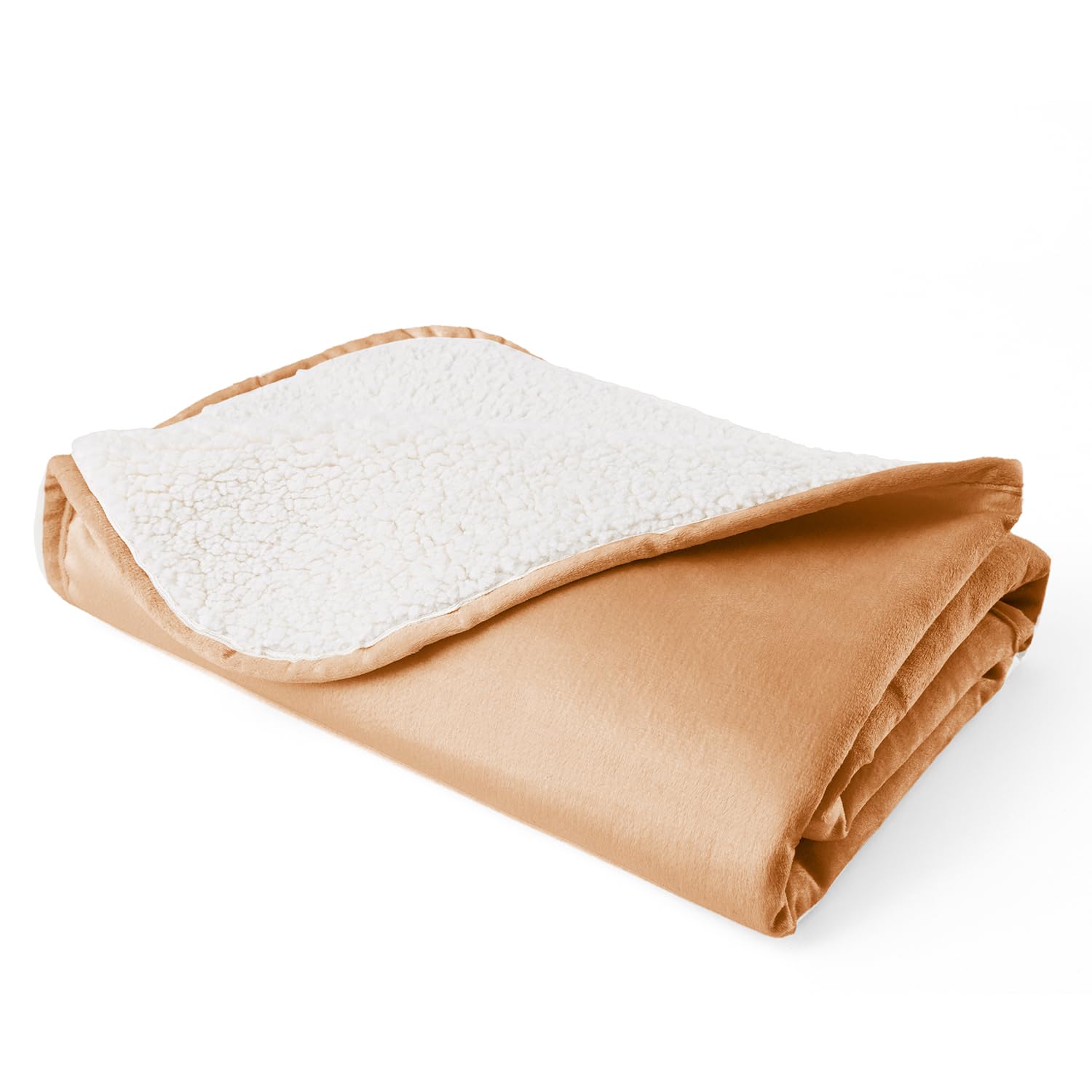 Waterproof Dog Blankets for Medium Dogs, Washable Pet Blanket for Indoor Cats, Plush Sherpa Puppy Throw Furniture Protector for Bed Couch Sofa(30"x40",M,Orange)