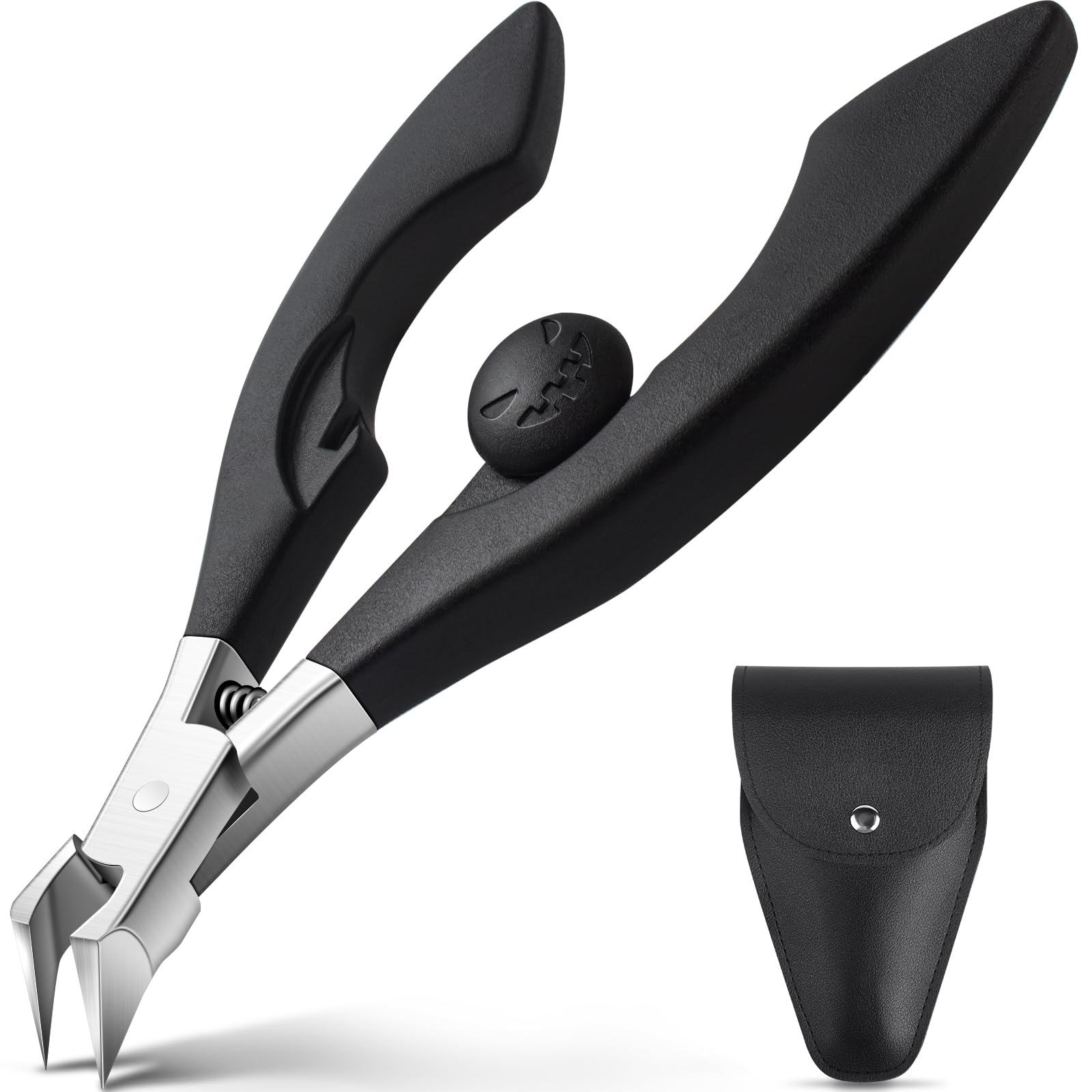 Ingrown Toenail Clippers Straight Blade for Ingrown and Thick Nails, Professional Toe Nail Clippers for Men with Wide Jaw, Stainless Steel Sharp Pointed Tip Ingrown Nail Clipper