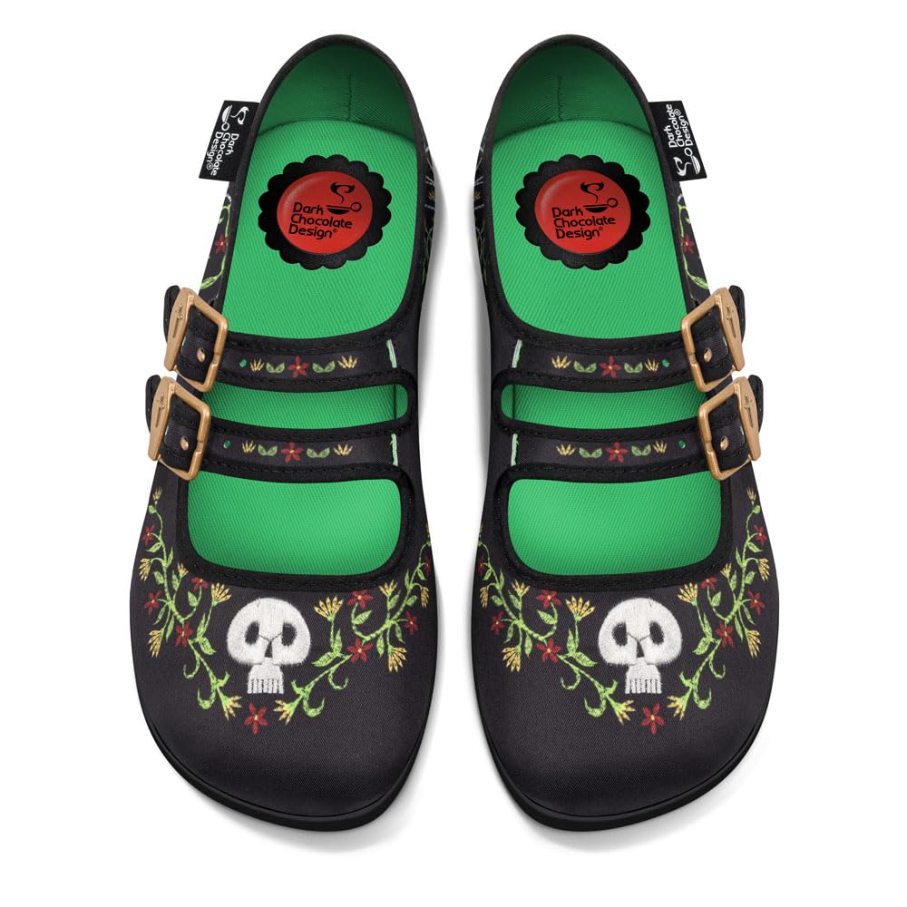 Hot Chocolate Design Chocolaticas Funky Canvas Women's Mary Jane Flat Shoes — view 32