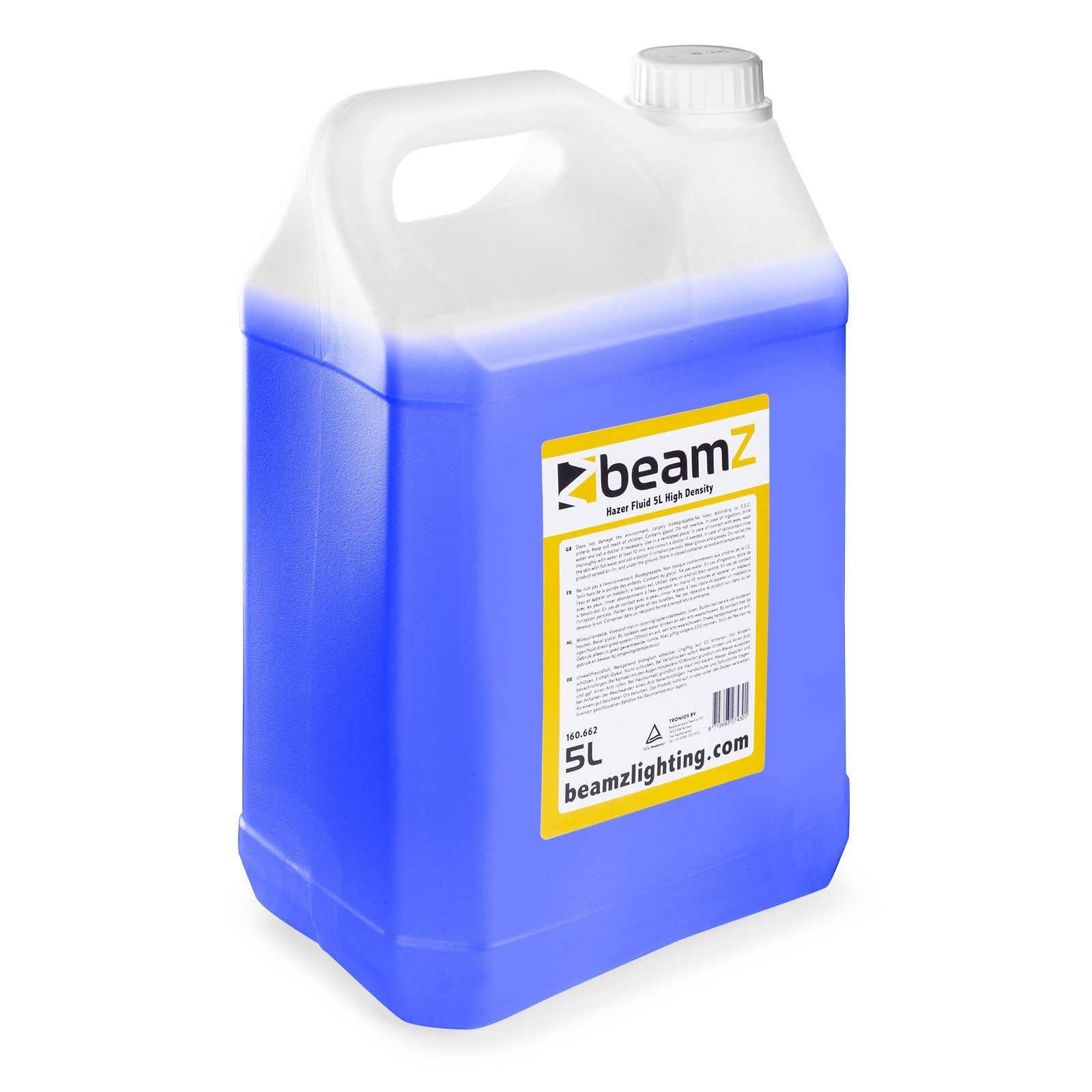 BeamZ FHF5H 5L Morado, Líquido para Maquina de Humo Alta Densidad, Liquido Maquina de Humo para Fiestas, Discoteca, Eventos, Halloween, No Deja Residuos, Ecologico, 5 Litros