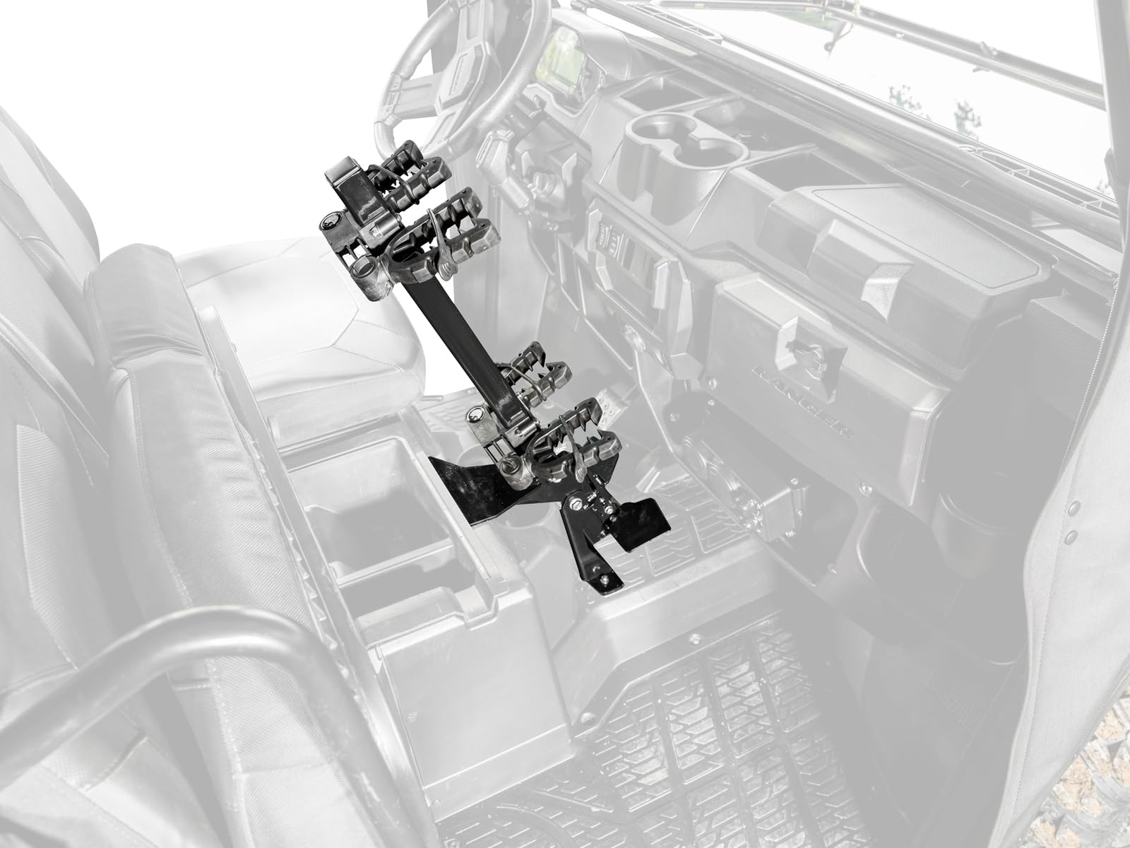 SuperATV Polaris Ranger XP 1000 Floor-Mounted Gun Holder| 2019+ | 4 Seater