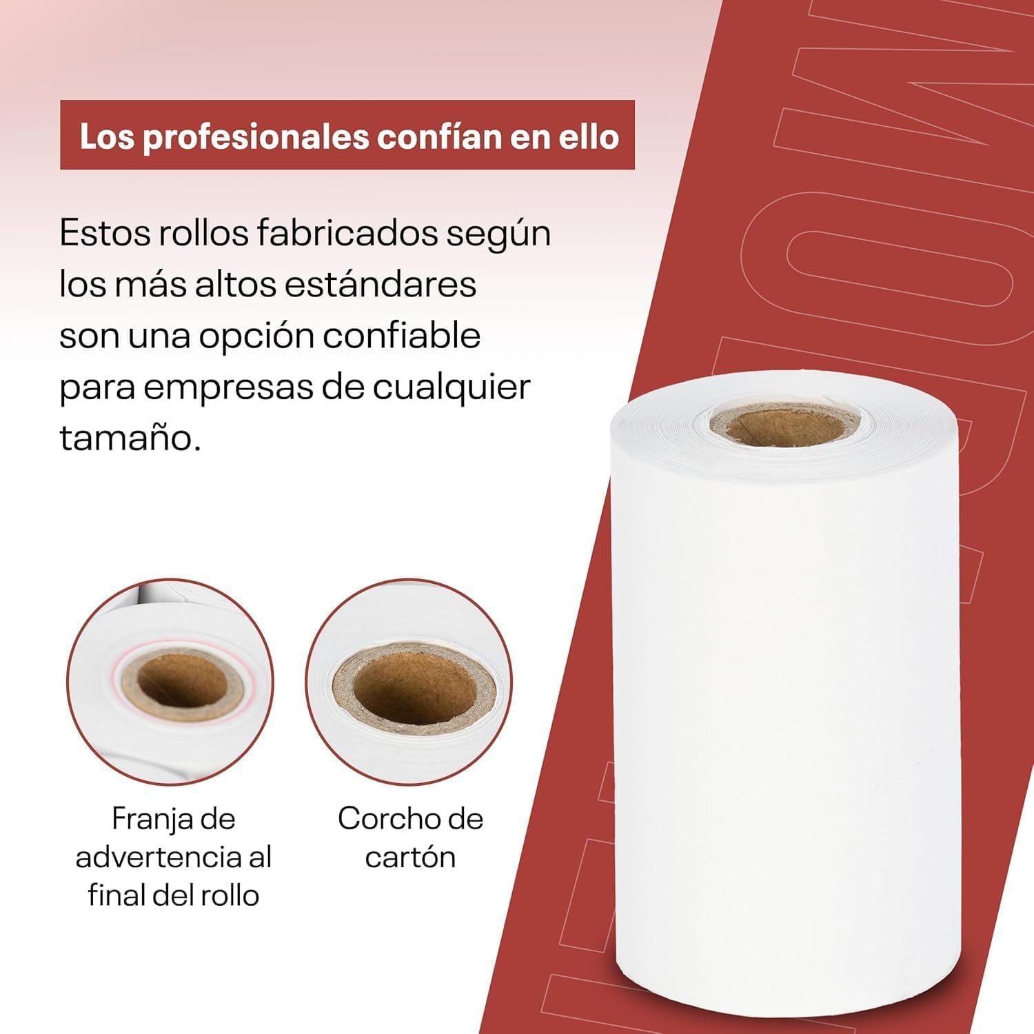 CAJA 200 Rollos de Papel Térmico para TPV, 57x35+3x12mm, Sin BPA, Blanco, Compatible Universal para Datáfonos e TPV(995735+3)
