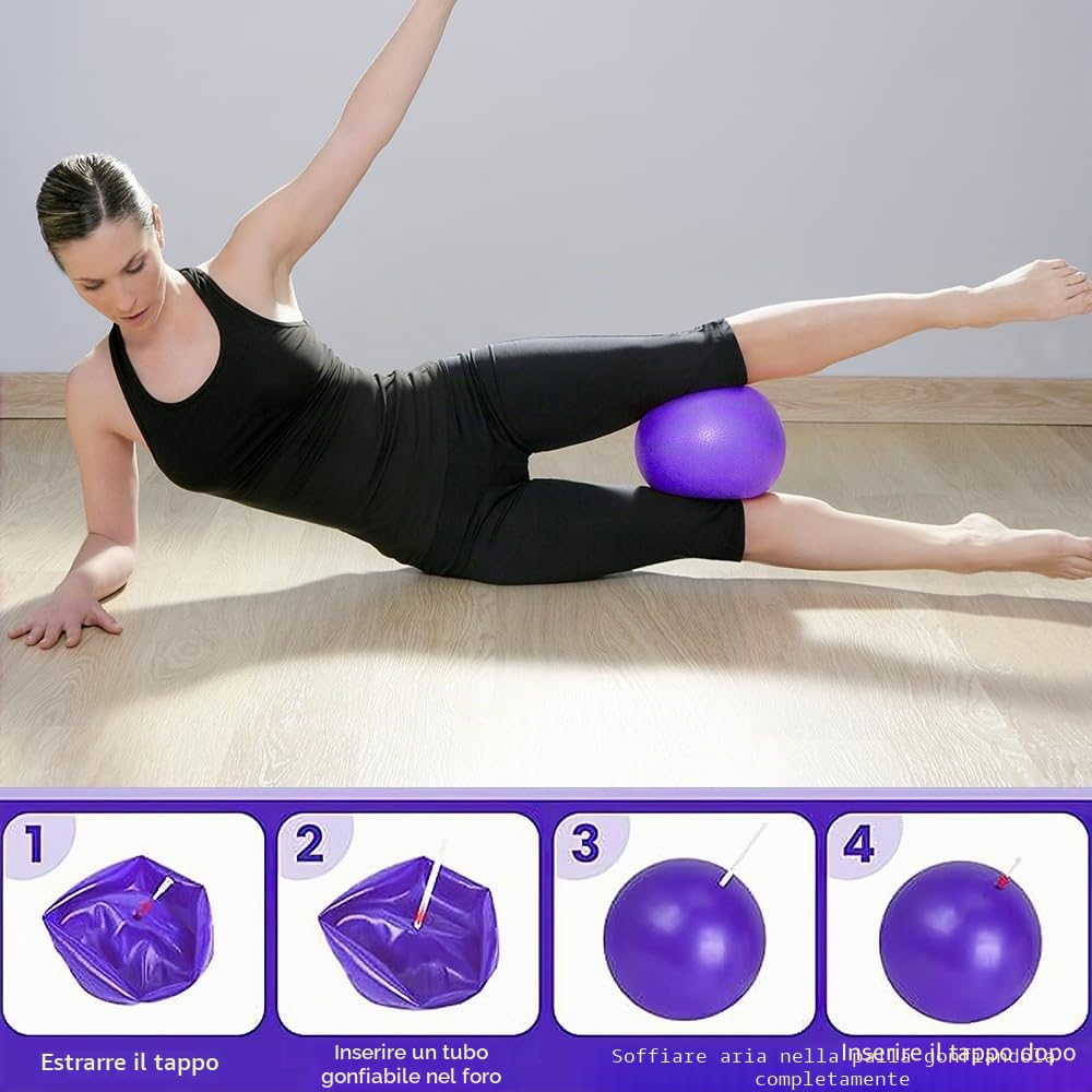 13 Pezzi Pilates Essentials Kit, Kit Pilates Completo, Fitness Ring per Esercizi Interni della, Set da Pilates Cerchio Pilates con Palla Yoga, Cerchia di Pilates per Allenamenti Casa e Studio