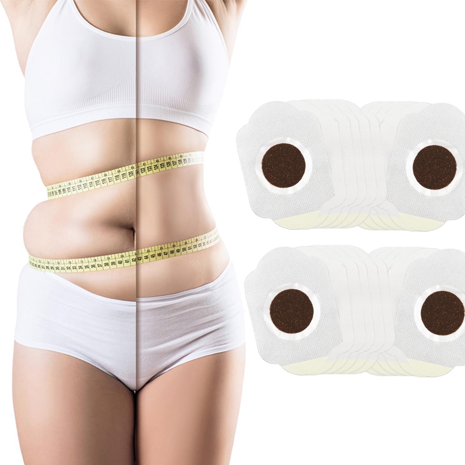 Abnehmen Patch Fettverbrenner, Abnehmpflaster 30 Stück, Schnelles Abnehmen und Nicht Reizend, Gewichtsverlust Aufkleber für Körper Schönheit Taille Bauchfett Entfernung