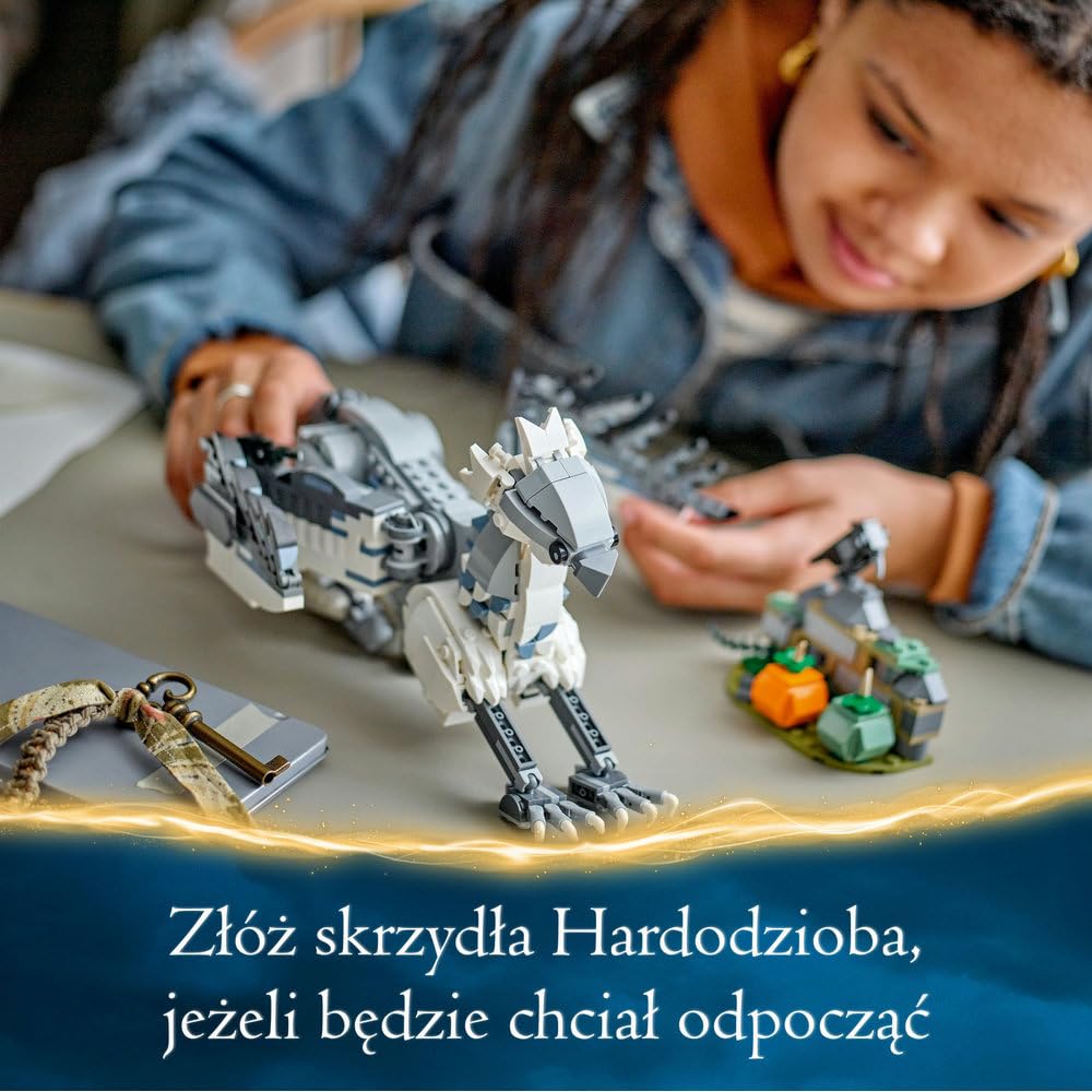 LEGO Harry Potter Hardodziob, Zabawka dla Dziecka z Hipogryfem do Zbudowania, Kreatywny Zestaw dla 9-latka, Dekoracje do Pokoju Dziecięcego i Pomysł na Prezent dla Chłopca i Dziewczynki, 76427