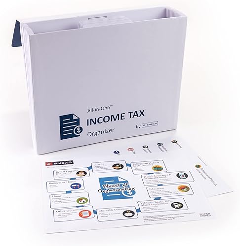 Miniatura 8 de Smead Organizador de salud y bienestar todo en uno, 13 bolsillos, tamaño carta, cierre de pestillo, blanco y verde azulado (92012)