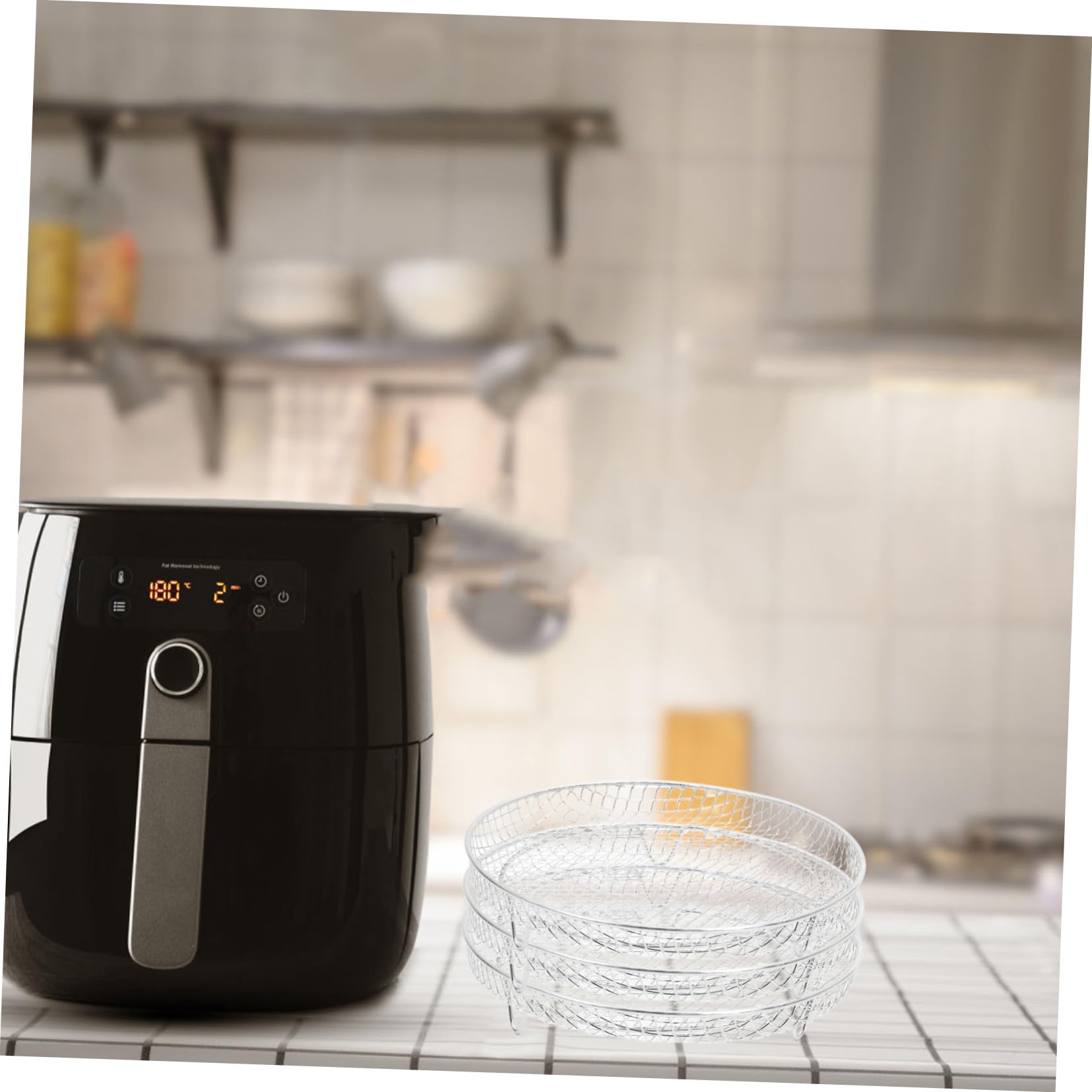 Accessori Friggitrice ad Aria con Griglia in Acciaio Inox