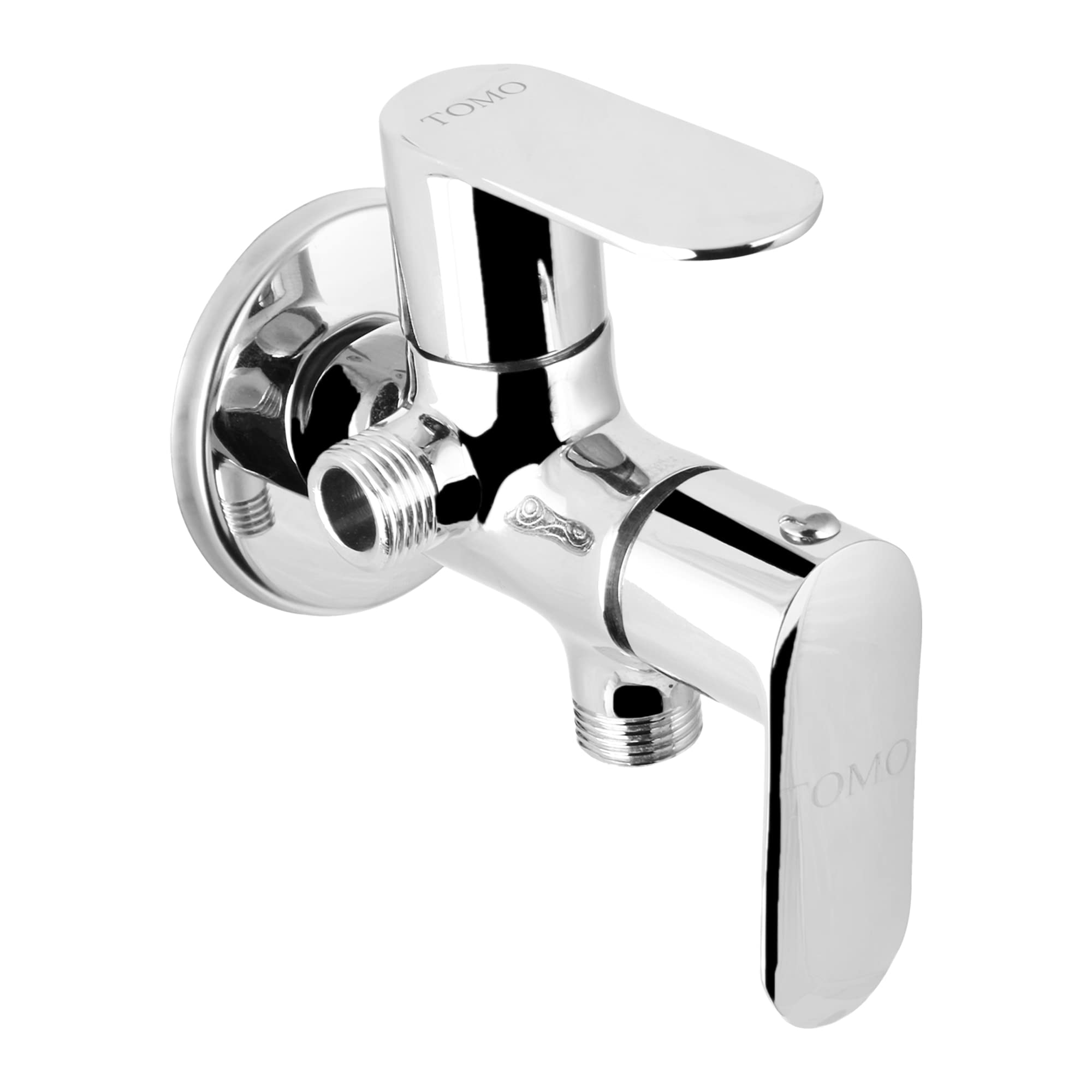 Marcoware Brass Deco 2 Way Angle Valve with Wall Flange, Chrome, Polished Finish (B0992FJRP8) Amazon Price History, Amazon Price Tracker