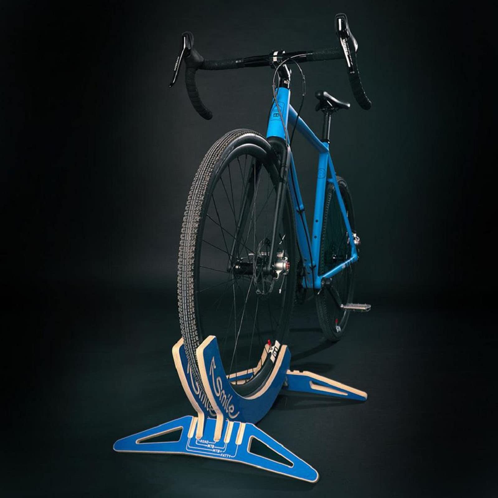 MTB HOPPER Smile – Universeller Fahrradständer für MTB, City, Rennräder oder Fatbikes – Stabiler Fahrradträger-Radhalter, Einheitsgröße, Schwarz