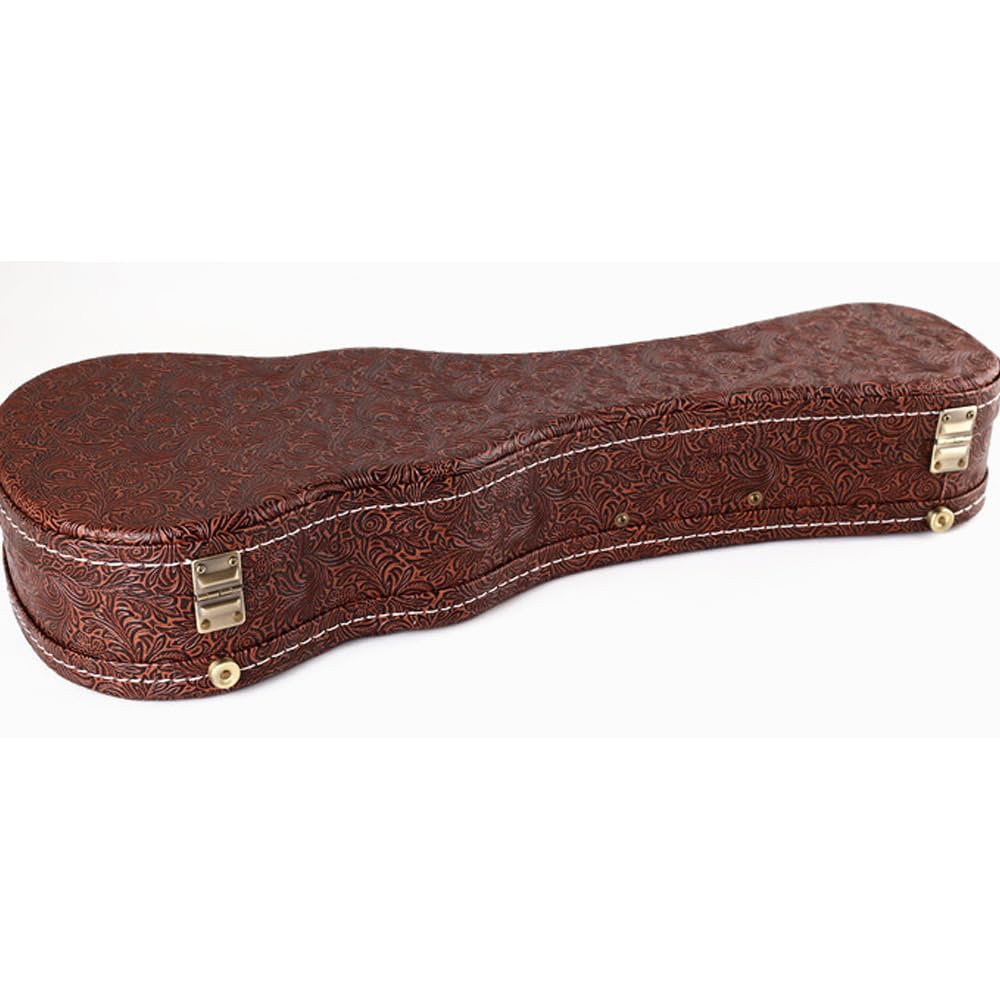 Custodia per ukulele da 58,6 cm, 66 cm, 71,1 cm, in legno, custodia in pelle per chitarra (66 cm)