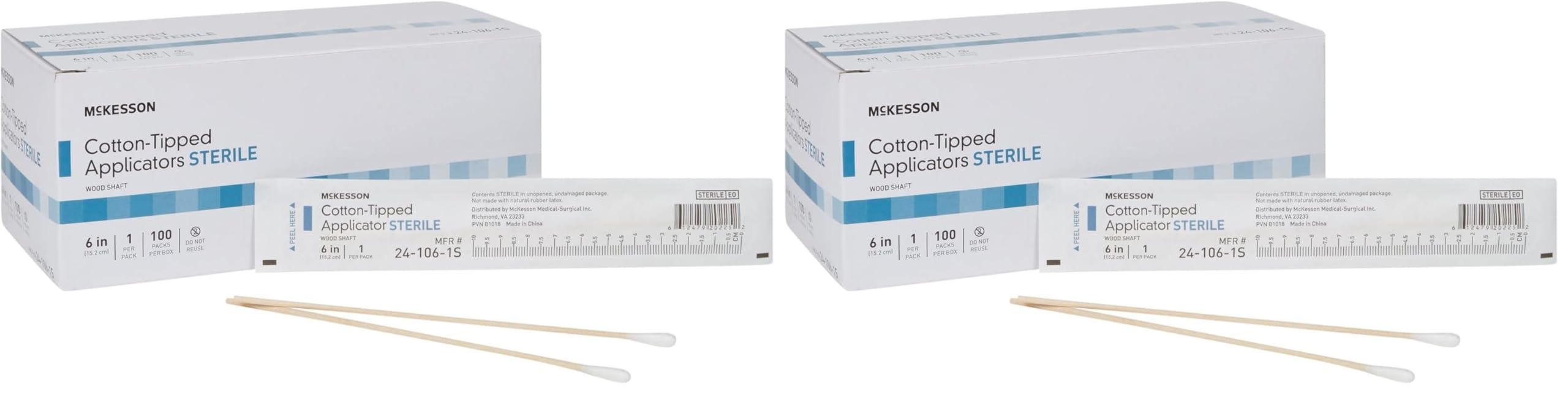 McKesson Cotton Tipped Applicator, Long Sterile Medical Swabs, 6 in, 100 ct — Amazon image 9