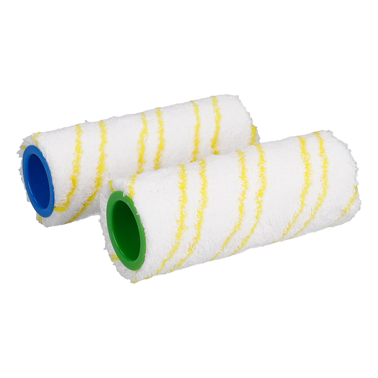 LUTH Premium Profi Parts Rodillo de limpieza de microfibra amarillo compatible con Kärcher 2.055-006.0 para limpiador de suelos duros, 2 unidades