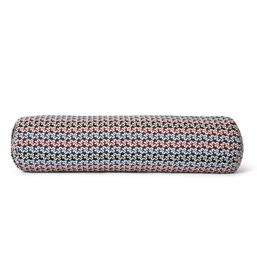 Bolster Yoga Rodillo Krishna Yin Yoga 68 x 22 cm Relleno Espelta Orgánica Cubierta Algodón Lavable Cojín Zafu Yoga Rodilla Rulo Pilates