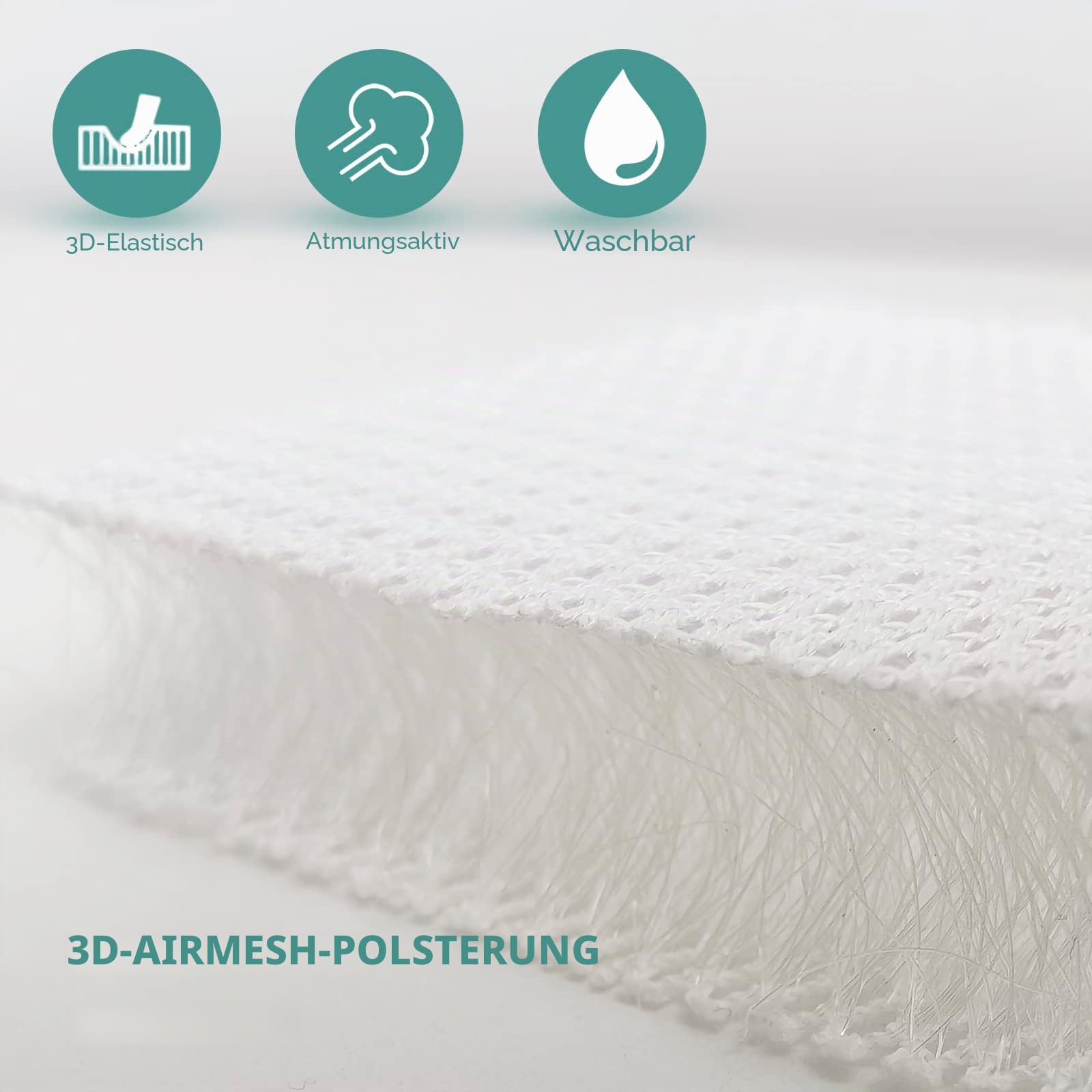 AEROiVi Autositzkissen zum Fahren, atmungsaktives 3D-Air-Mesh, rutschfeste Unterseite, Komfort Autositzschutz, Autositzunterlage funktioniert auch mit LKW und Bürostuhl Zuhause