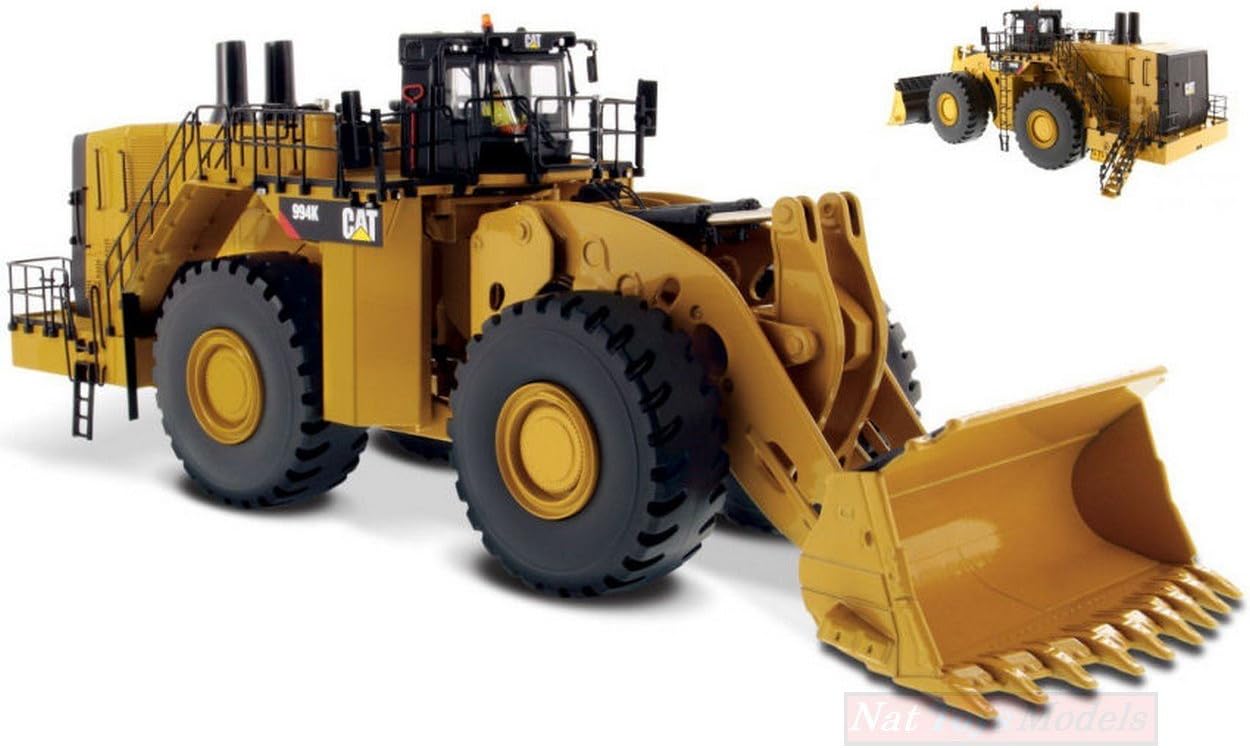 DIECAST MASTER Scale Model Compatible with CAT 994K Wheel Loader Yellow 1:50 DM85505