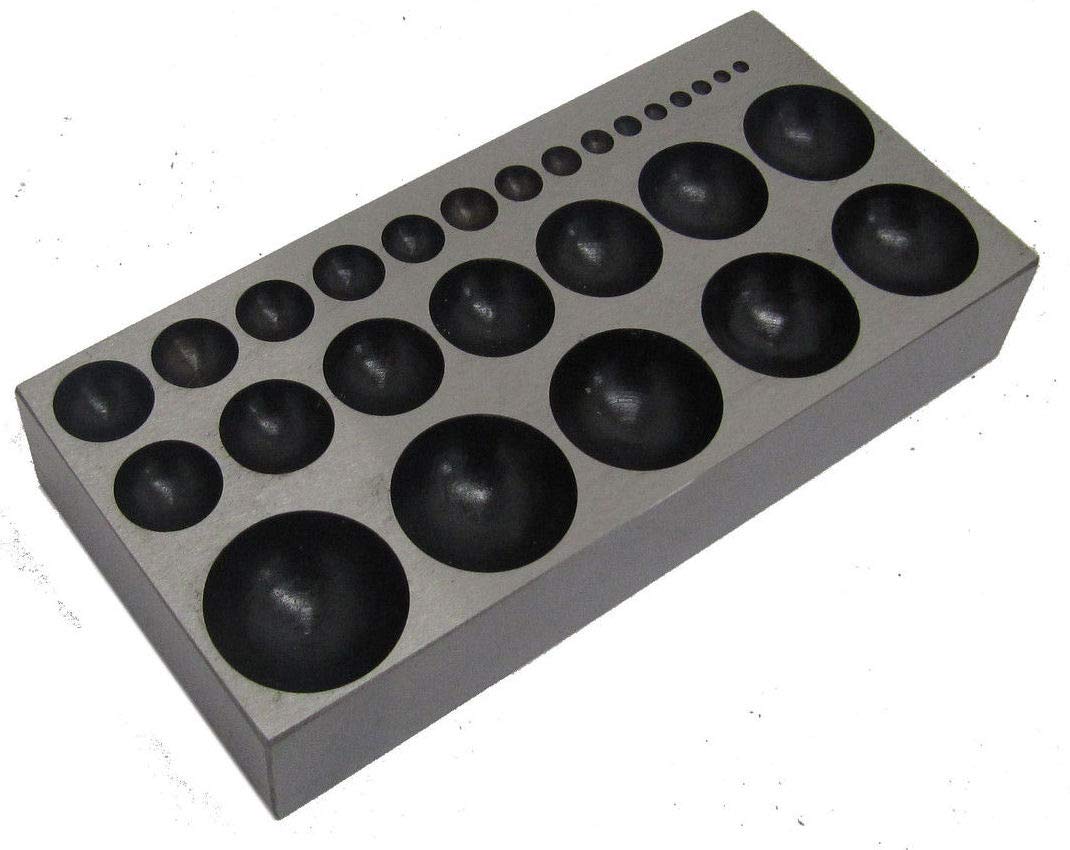 Rdgtools Jewellers Forming Block Dapping Tool "27 Impressions"
