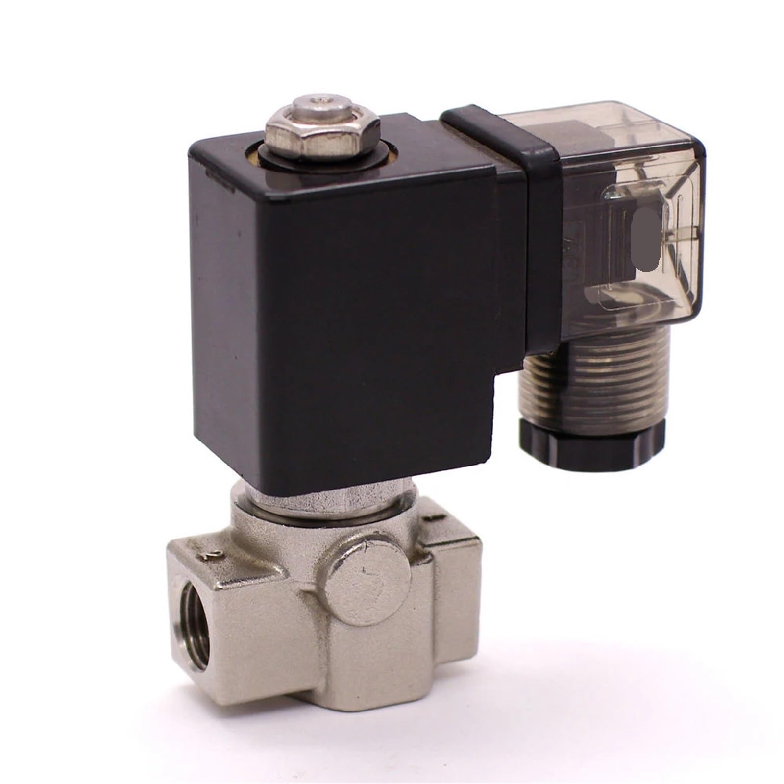 Valve Solenoid Valve,Normally Close, G1/4" Stainless Steel Water Valve, 0-16bar/10bar/5bar/3bar 2 Way,Direct Acting(NBR,DC24V_Orifice 5MM 5BAR)