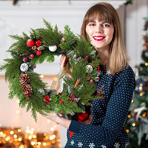 Dingion 48 Pcs Artificial Faux Cedar Branches Artificial Cedar Sprigs Faux Cedar Pine Stems Picks Artificial Pine Branchesdiy Crafts Garland Wreath Christmas Embellishing And Home Garden Decoration #TOP4