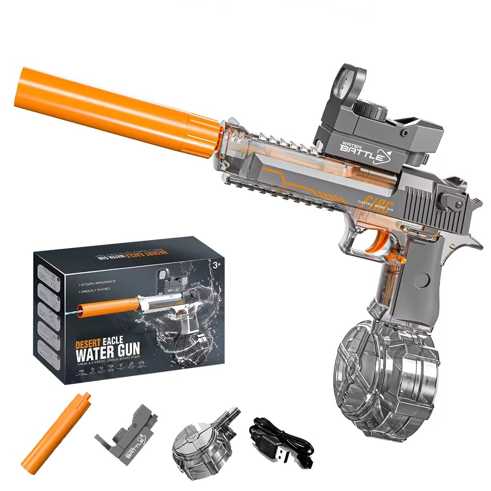Amazon | 【2024夏の定番】水鉄砲 電動水鉄砲 500ml大容量 8