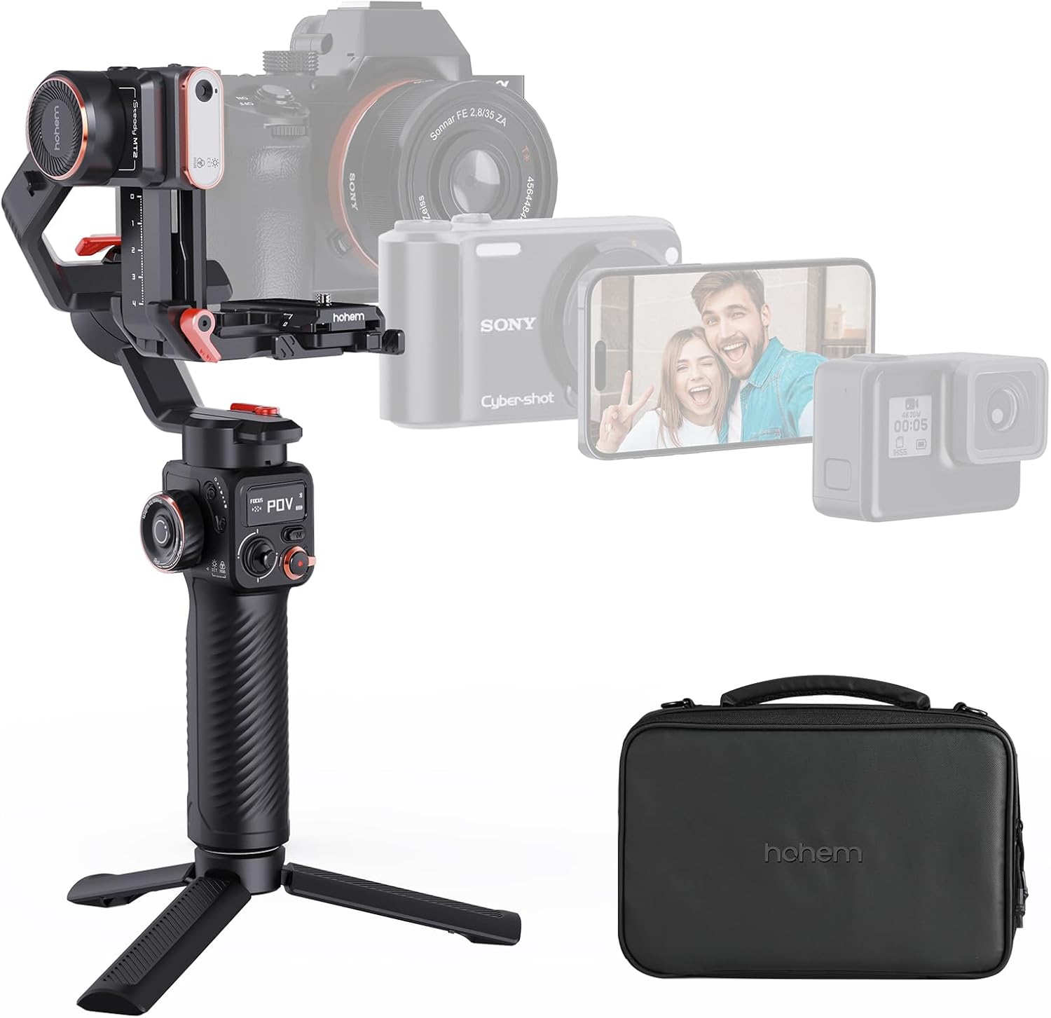 hohem iSteady MT2 Kit Gimbal Stabilizer for Camera, 3Axis Gimbal for