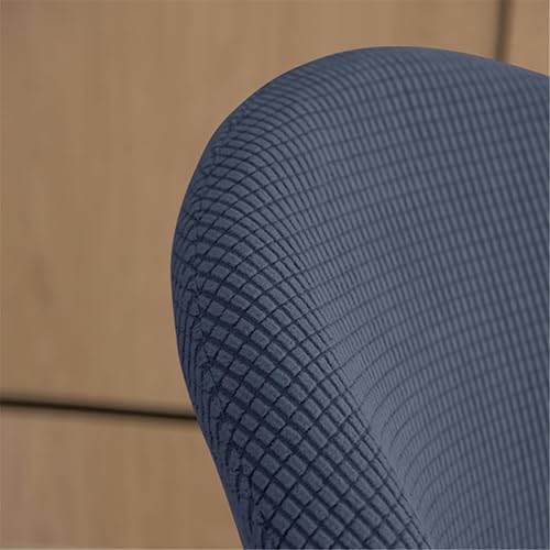 Miniatura 4 de Paquete de 2 fundas de elastano sin brazos de mediados de siglo para silla con respaldo corto para sala de estar y cocina