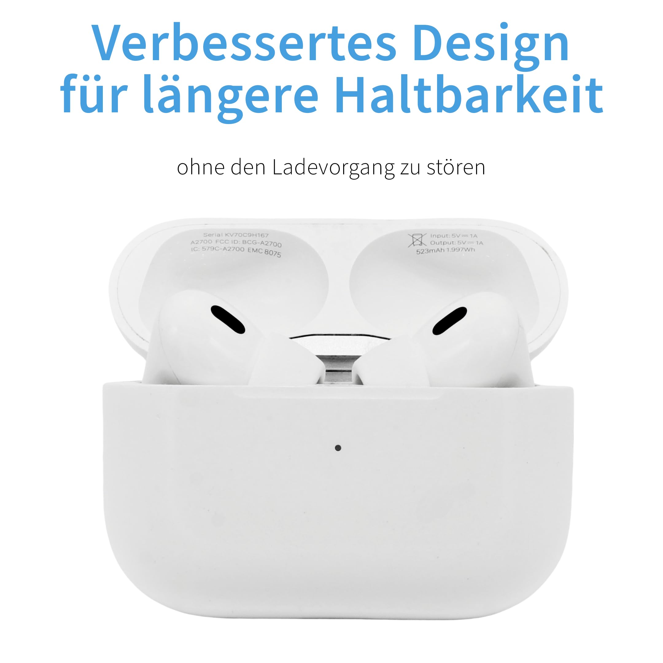 Comply Premium piankowe zatyczki do uszu, kompatybilne z Apple AirPods Pro Gen 1 i 2, rozmiar M, wersja 2025 z narzędziem do demontażu i czyszczenia, białe, 3 pary, wyprodukowano w USA