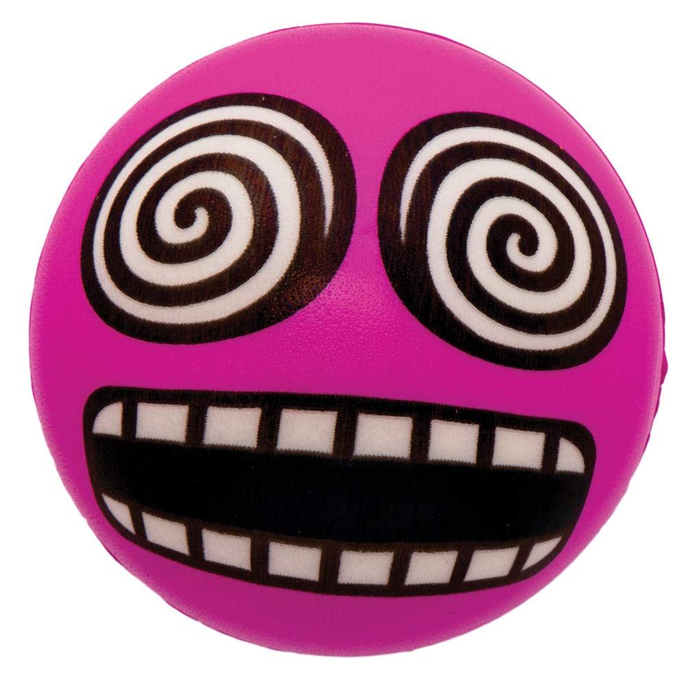Baker Ross AX362 Funky Face Squishie Ball – zestaw 6 sztuk, bouncy Jet Ball idealna do dziecięcych torebek imprezowych, upominków, kieszonkowych zabawek lub małych prezentów dla dzieci