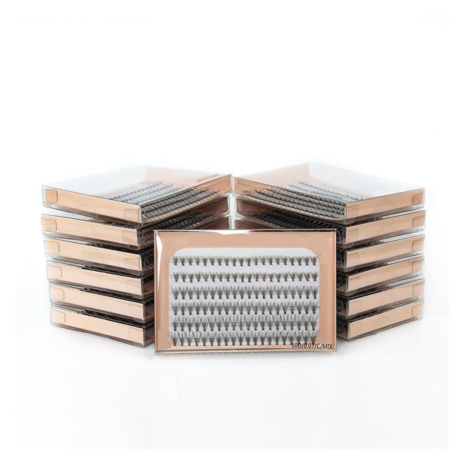 UAMOU 10 50 100 Boxes 10D Cluster Eyelashes Thick Individual Eyelash Extension Eyelashes Bunches Professional Makeup False Eyelashes