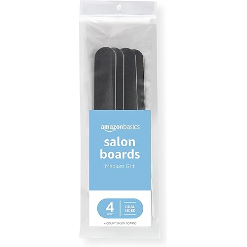 Amazon Basics Salon Boards 4-Pack, Black