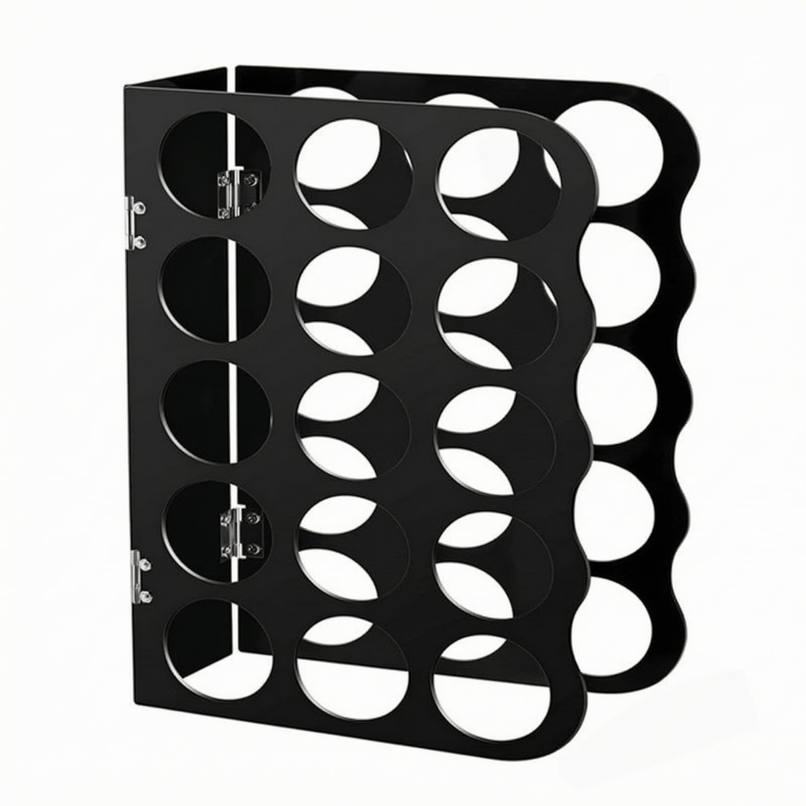 Colcolo Organizador Bobinas Acrílico Plegable Multicolumna para Oficina, Negro