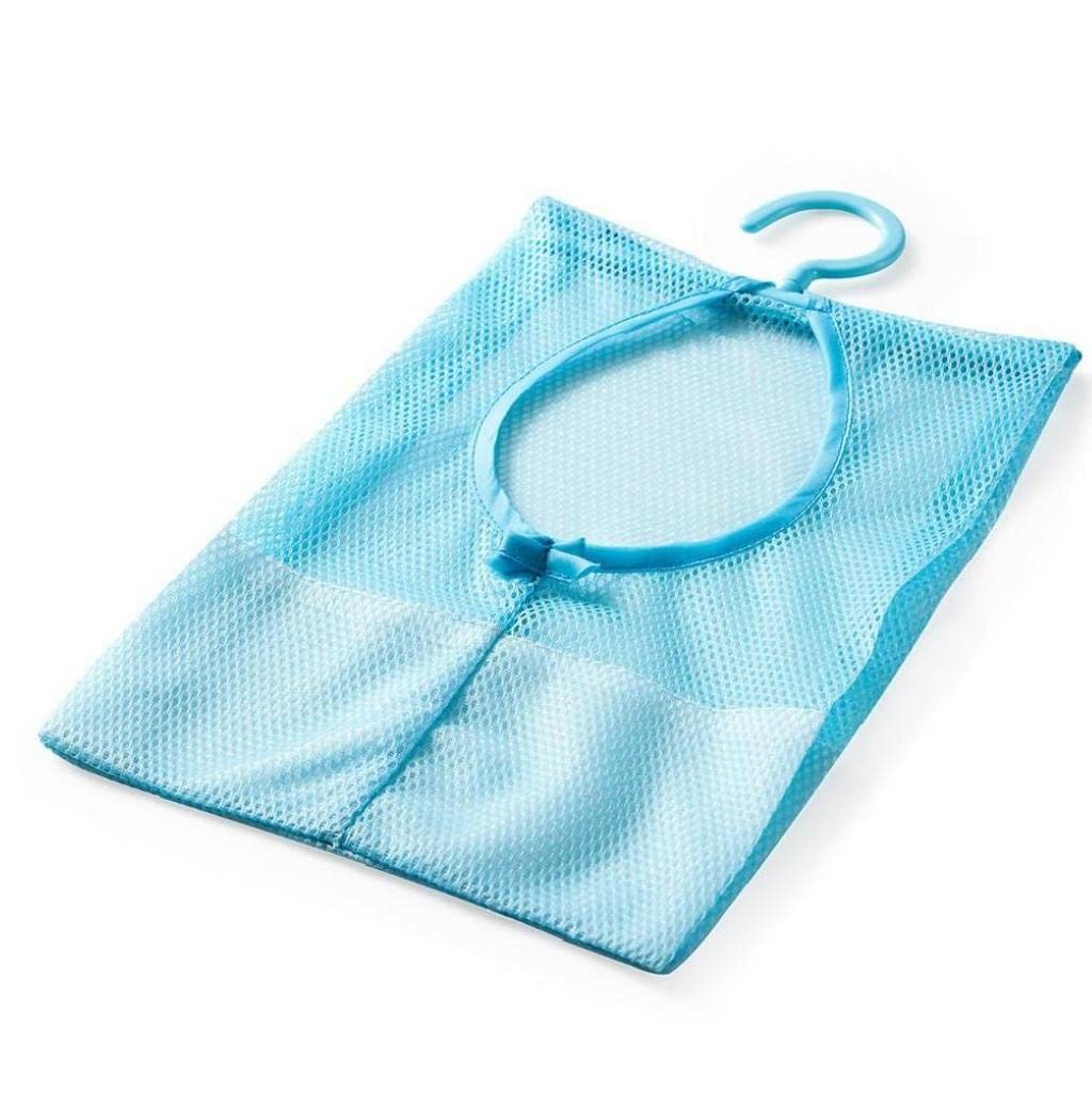 Froiny Blue Multi-Purpose Peg Bag 360° Rotation Hanging Clothespin Bag Space Saving Storage Bag For Kitchen Bathroom Clothes Socks, 22Cm*37Cm