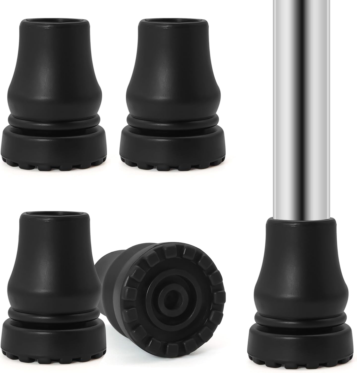 4 Pcs Replacement Crutch Tips 3/4 Inch Crutch Feet Cap Hiking Walker Tips Heavy Duty Rubber Crutch Accessories for Canes Walking Sticks Walkers Commodes Shower Chairs 4 Pcs Replacement Crutch Tips 3/4 Inch Crutch Feet Cap Hiking Walker Tips Heavy Duty Rubber Crutch Accessories for Canes Walking Sticks Walkers Commodes Shower Chairs