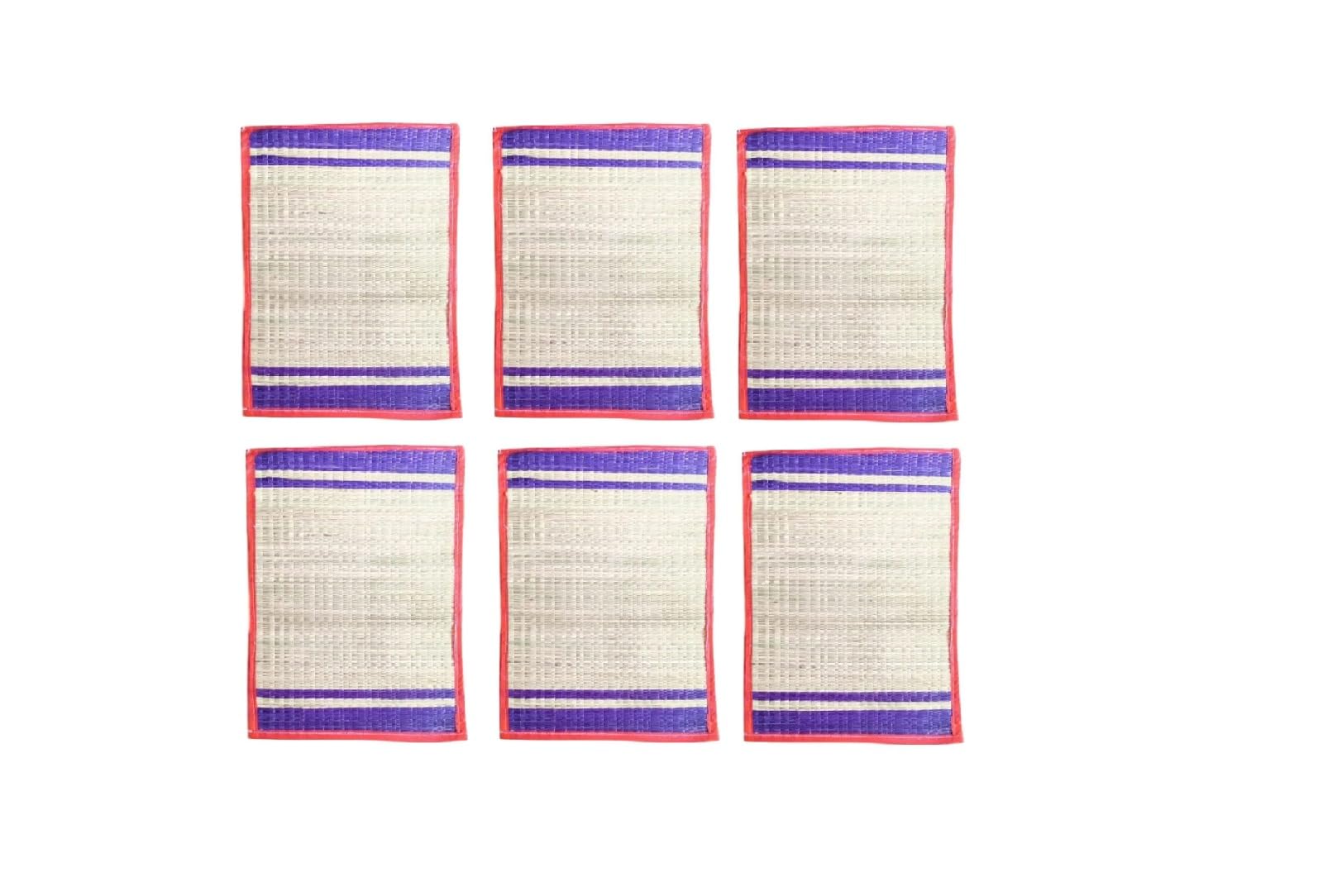 Utsav Store Handmade Kushasan for Pooja|Handmade kusha Grass mat | Kusha Grass Pooja Aasan (4 Border) | Sitting Floor Mats | Kushaasan | Ecofriendly mat|Pack of 6-image-27