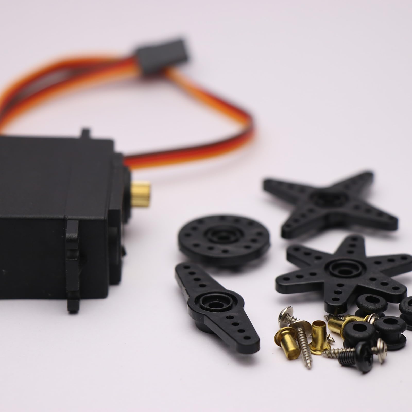 QUARKZMAN 5pz Alluminio Servo Avvisatore Acustico 28mm Lunghezza Blu | 25t Servo Avvisatore Acustico Sterzo Corto Braccio, Adatto per Fai Da Te RC Auto/Barca/Aerei Barca Modello Accessori