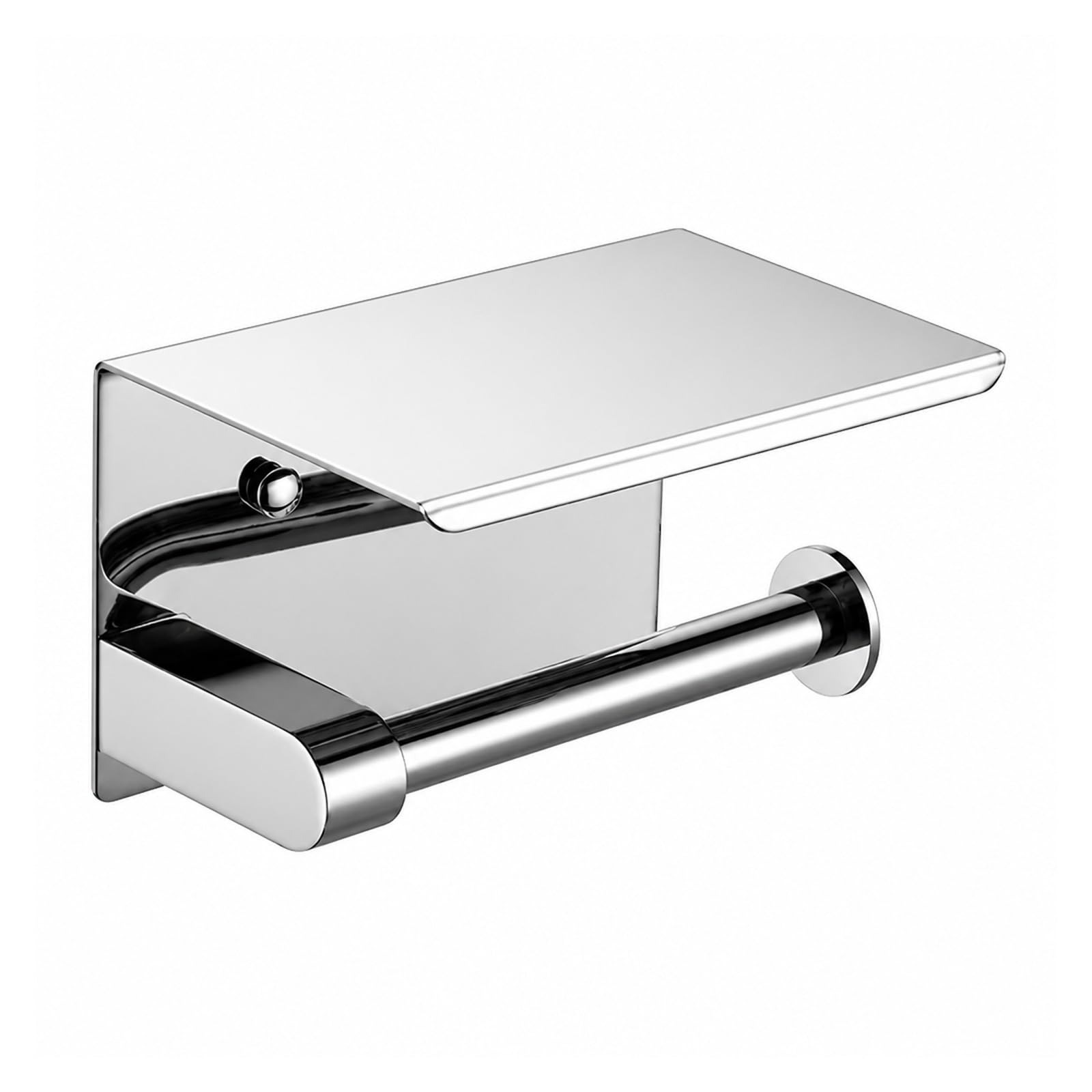 Toilet Roll Holder, Toilet Paper Holder With Phone Shelf,for Bathroom