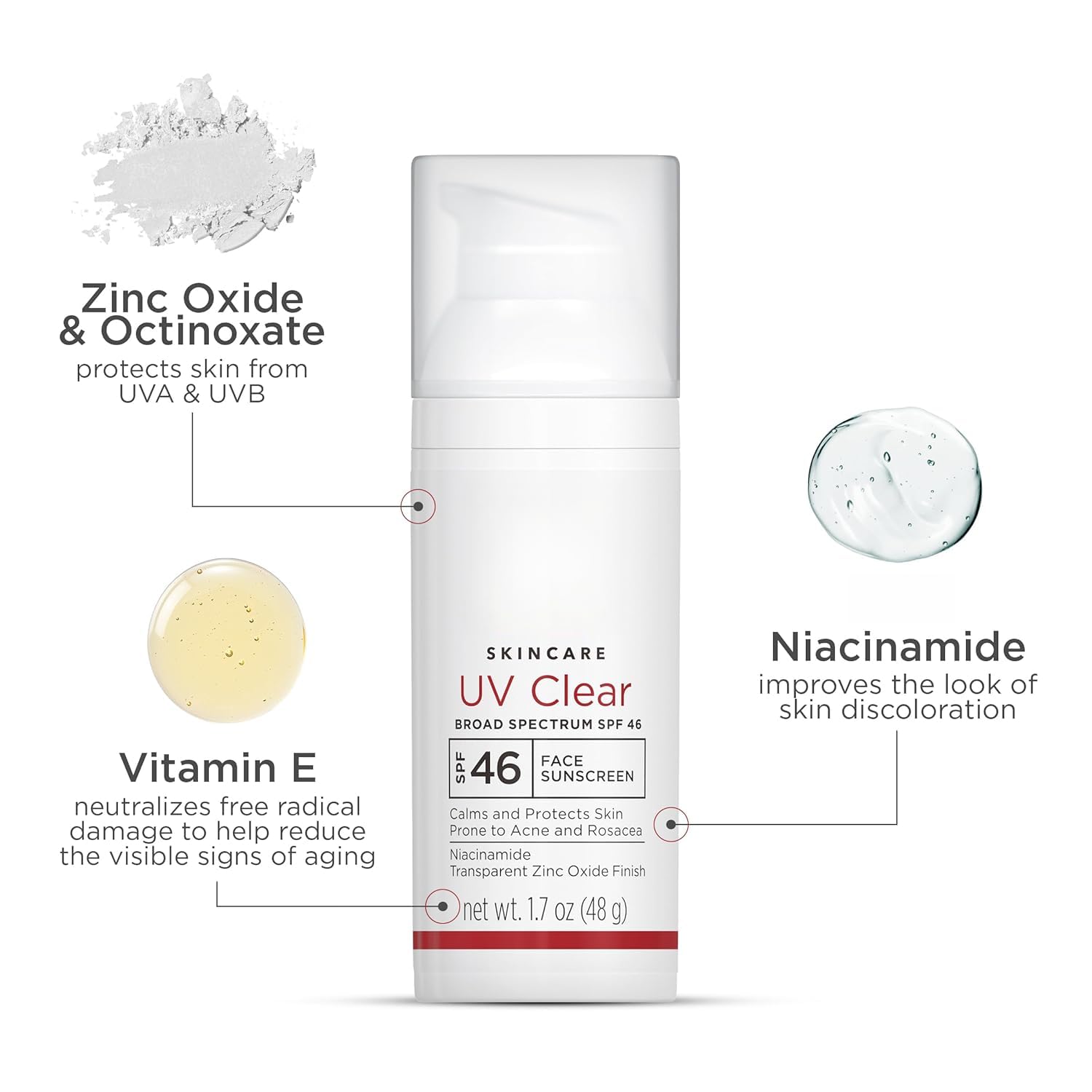 Crème solaire UV transparente pour le visage SPF 46, crème solaire sans huile, recommandée par les dermatologues
