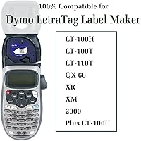 Vista 2 de Hehua 91330 10697 Recambio de cinta para etiquetadora, 10 unidades, compatible con recambios Dymo de 0.472 in x 13.1 ft 1/2 x 13 papel negro sobre