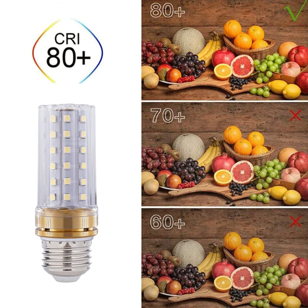 Żarówka LED,12W 20W 24W 3000K Ciepła biel 6000K Biel światła dziennego, 1000-2000 lumenów, Żarówka LED z podstawą E27, nieściemnialna, standardowa wymiana,10 sztuk (złota)