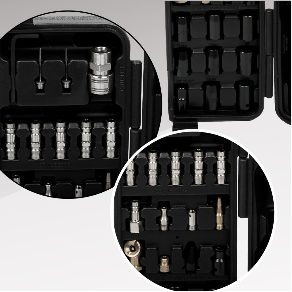 71 Piece Air Tool and Accessories Kit, Impact Wrench, Air Ratchet, Die Grinder, Aire Hammer, Hose Fittings, Storage Case