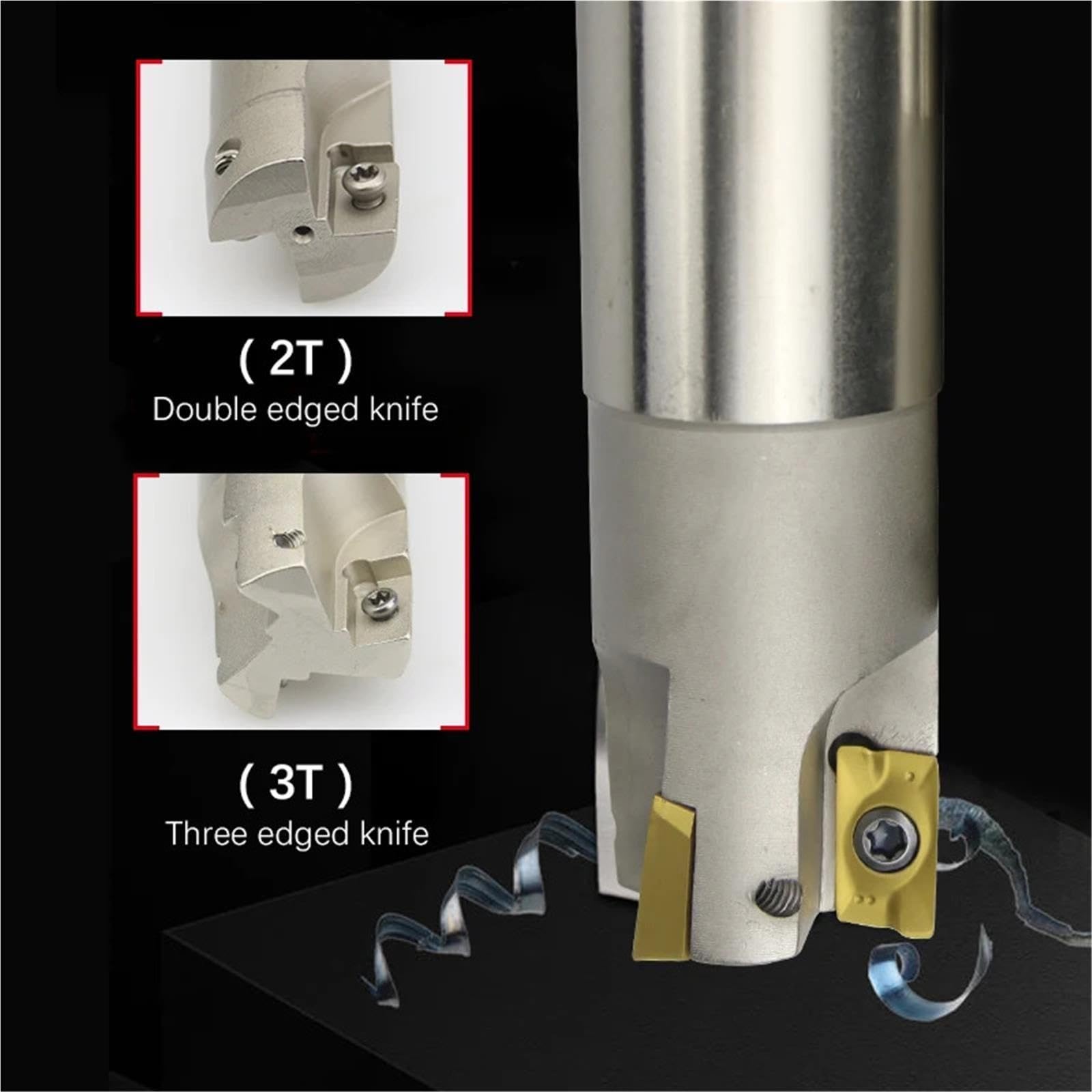 BAP400R Fräserhalter, rechtwinklig, CNC-Bohrstange, Hartmetall(400R C25-26-150-2T)