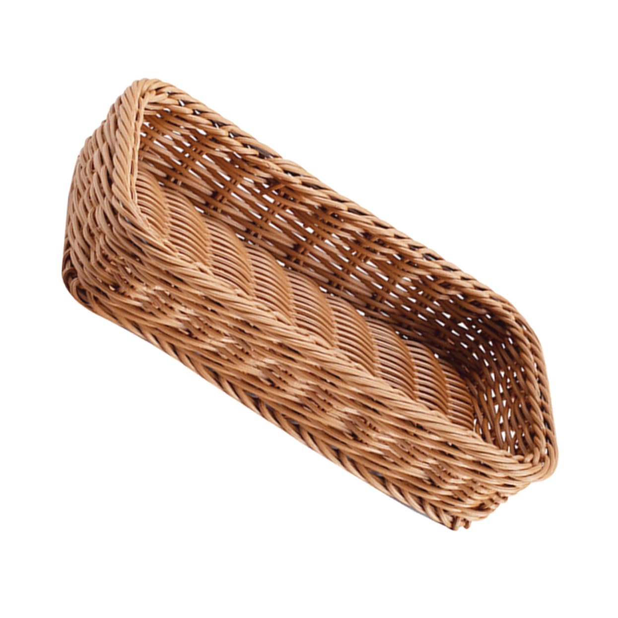 Cabilock Cesta De Almacenamiento De Cubiertos De 5 Piezas Utensilios Para Servir Cestas De Almacenamiento De Cubiertos Vajilla Cesta De Artículos Diversos Cesta De Frutas Tejida