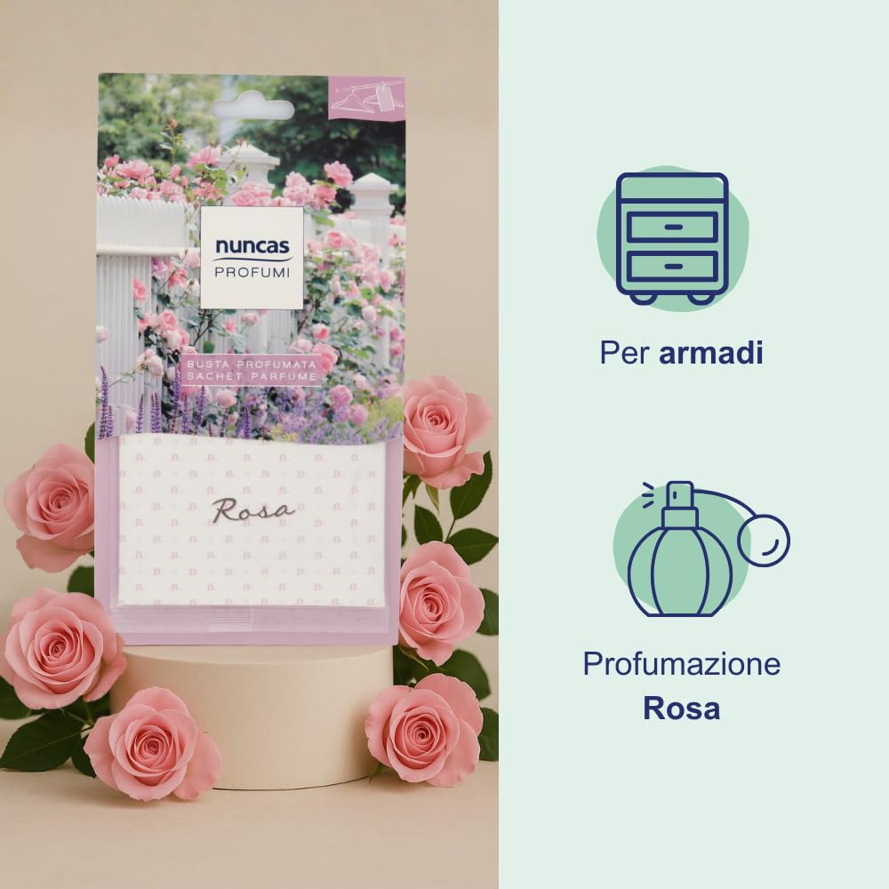 Nuncas Buste Profumate - per Armadi - Rosa - 1 Pezzo